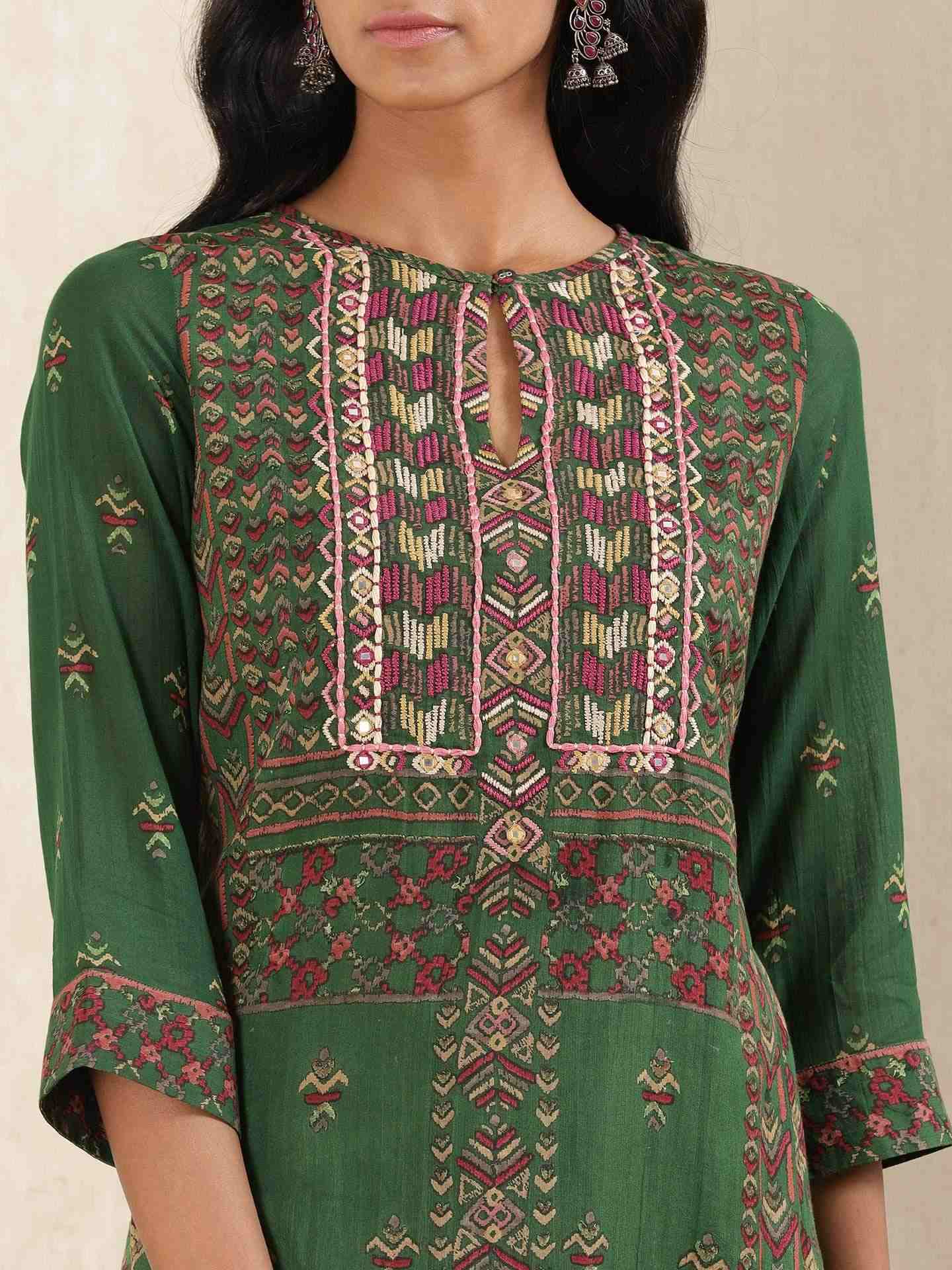 Green Indranil Suit Set