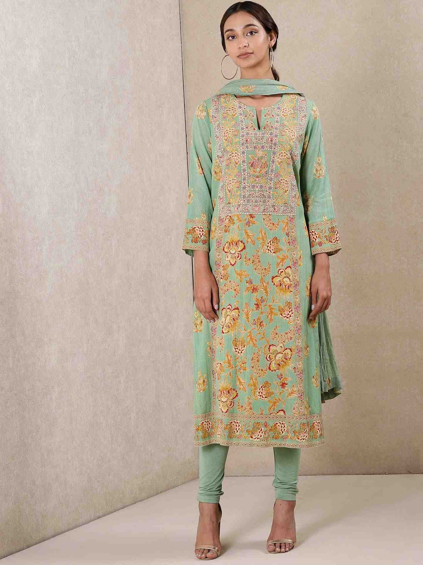 Green Magnolia Suit Set