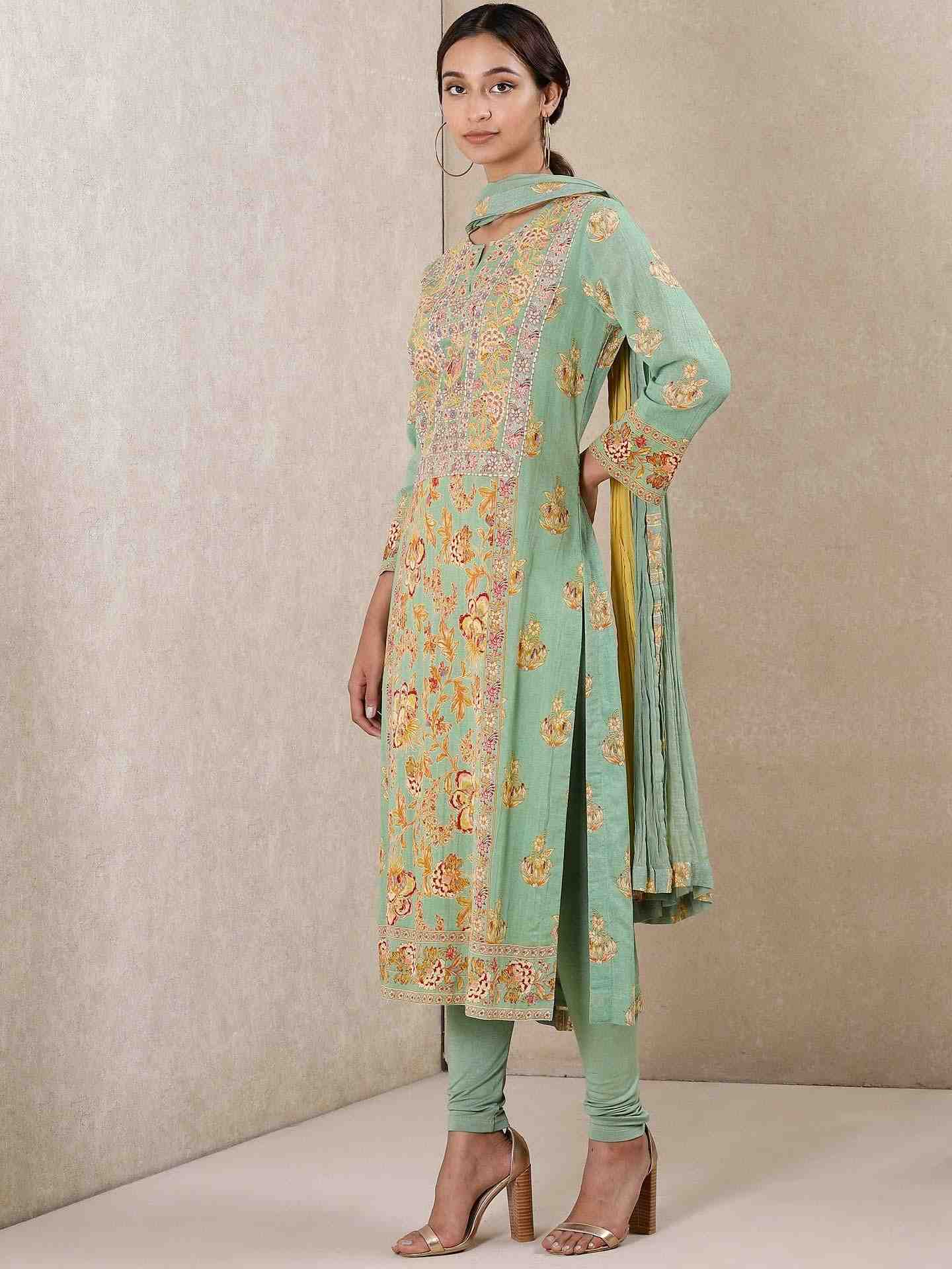 Green Magnolia Suit Set