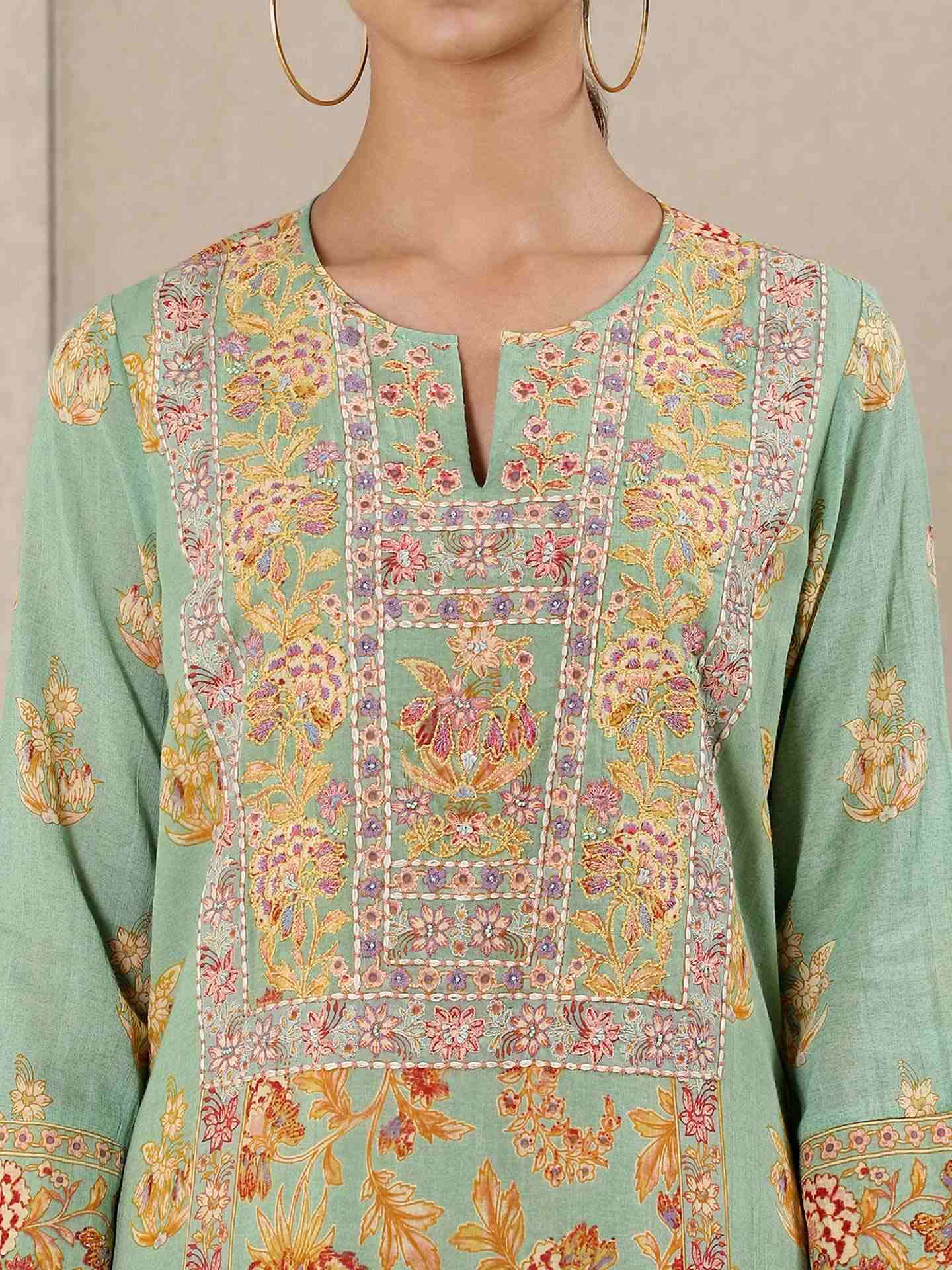 Green Magnolia Suit Set