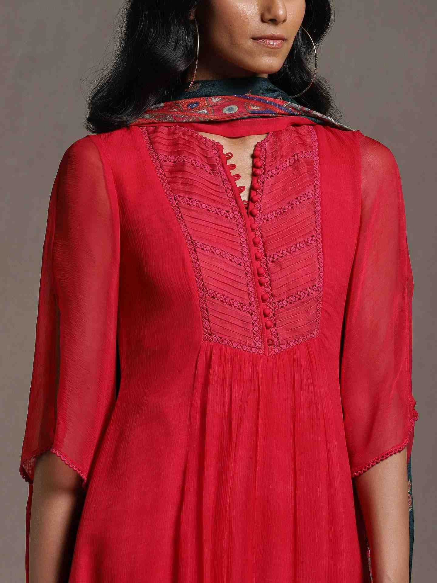 Fuchsia Erham Suit Set