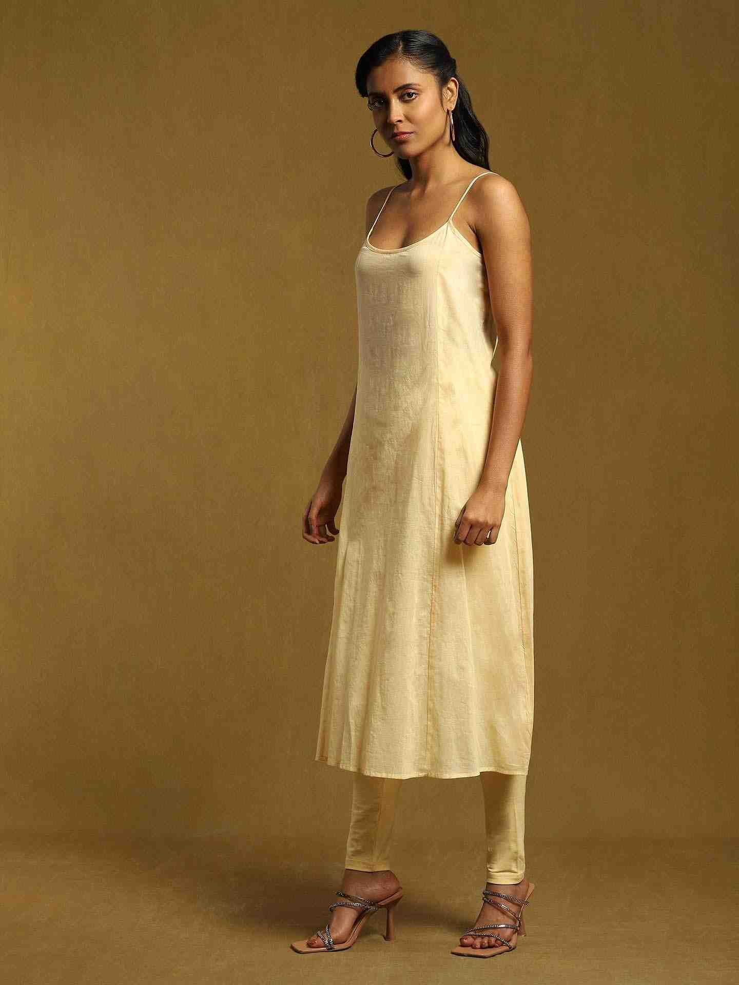 Beige Mogra Butti Suit Set