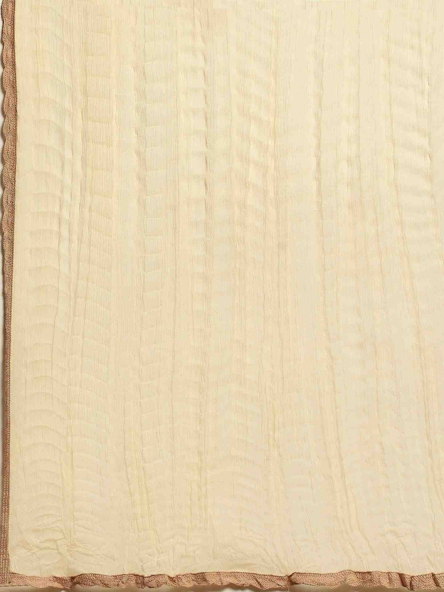 Beige Mogra Butti Suit Set