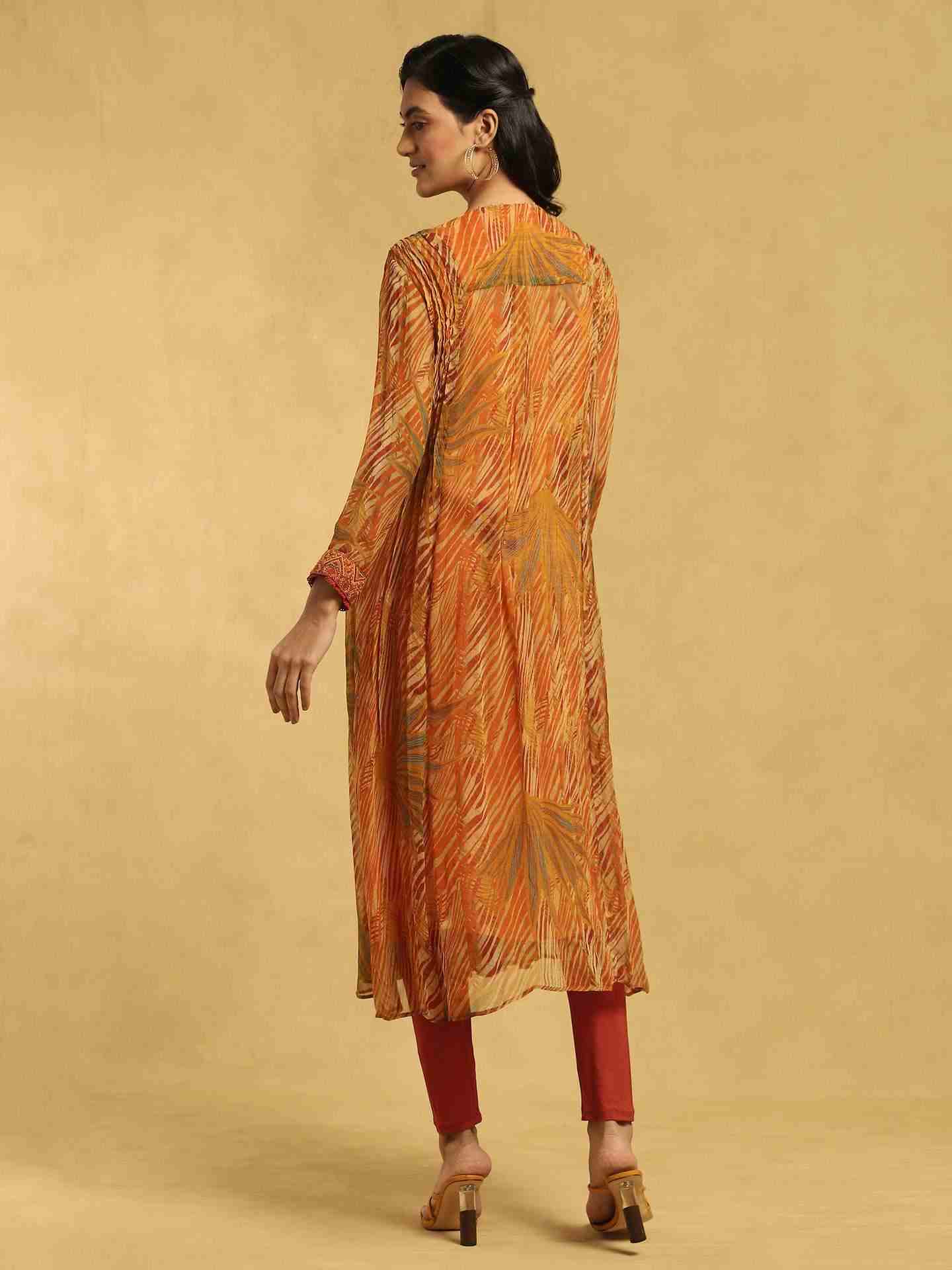 Rust Leafy Suit Set