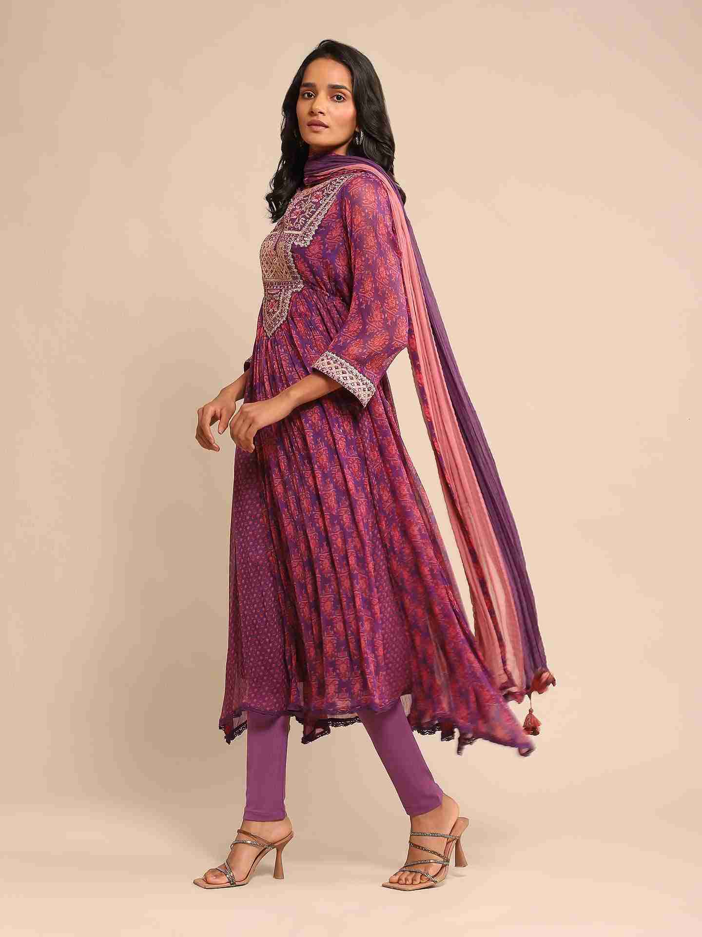 Purple Anantam Suit Set