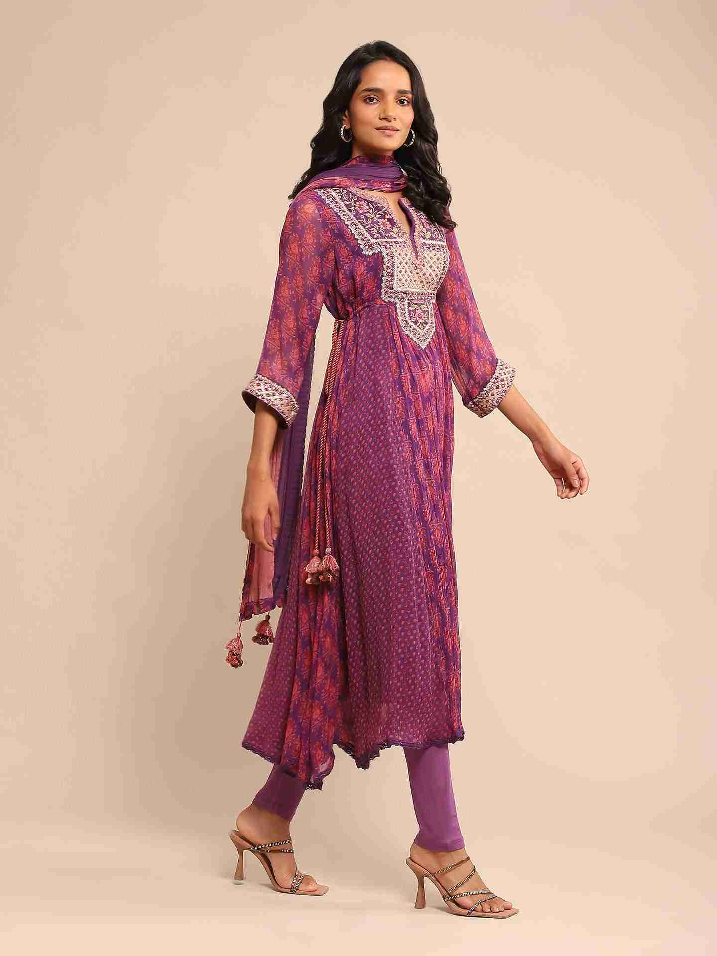 Purple Anantam Suit Set