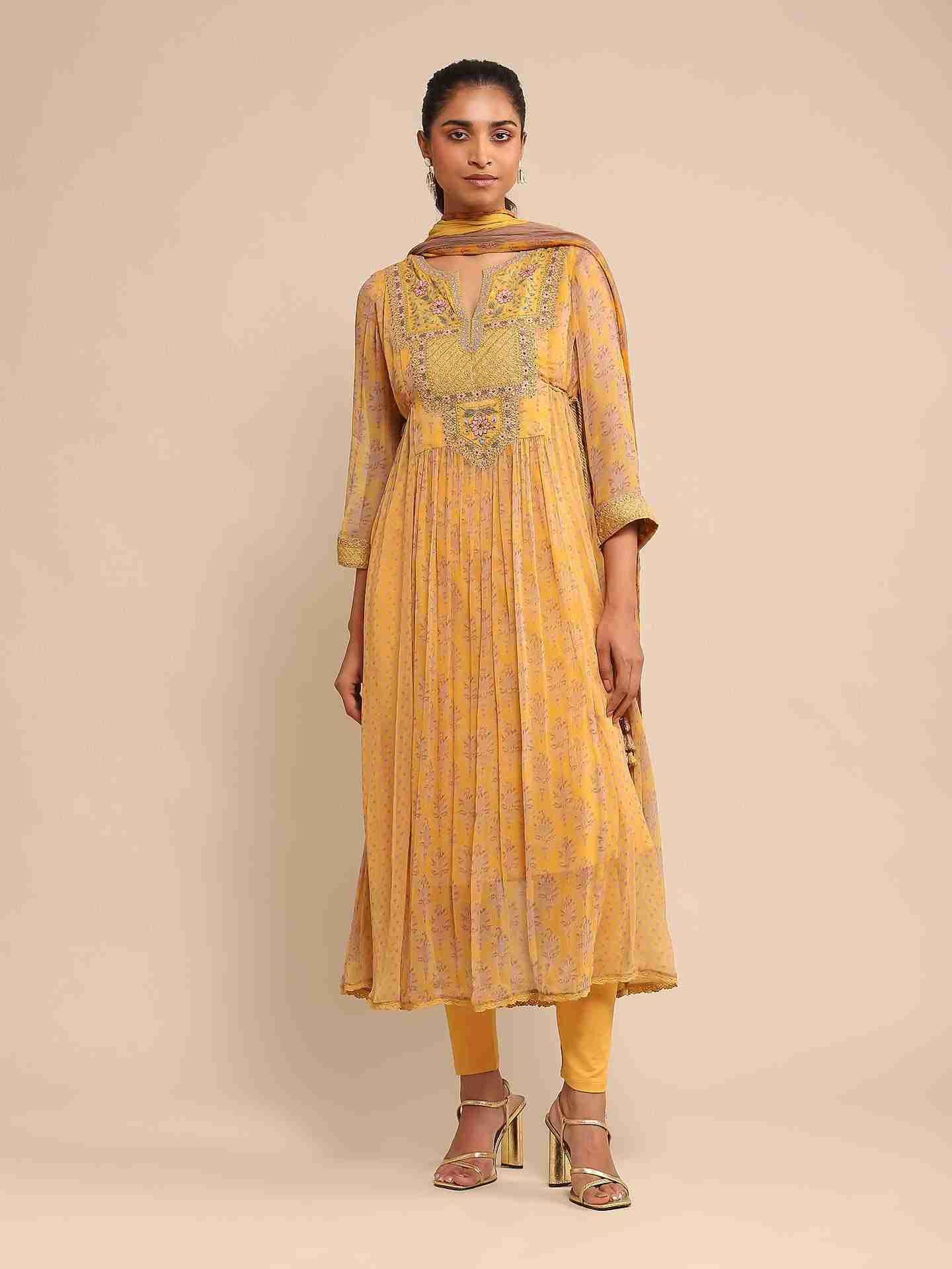 Yellow Anantam Suit Set