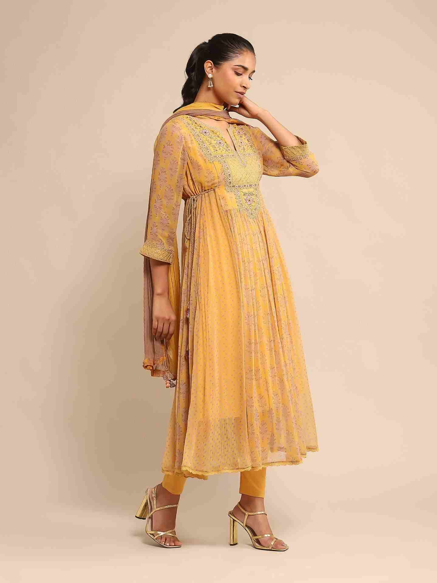 Yellow Anantam Suit Set