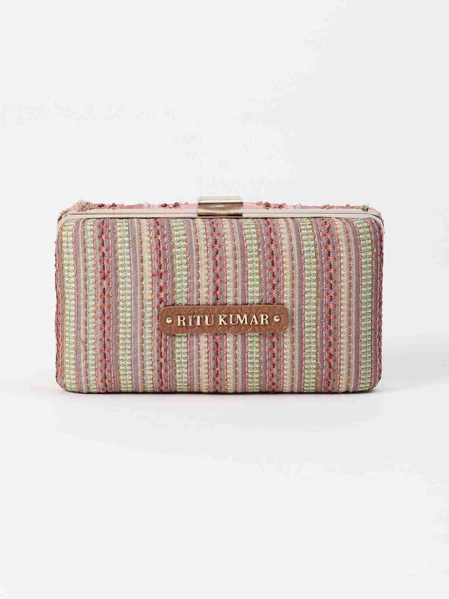 Pink Irvin Cotton Clutch