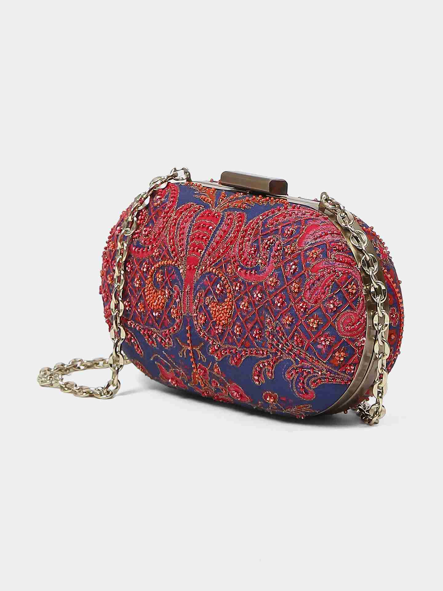 Blue Fuchsia Zuri Clutch