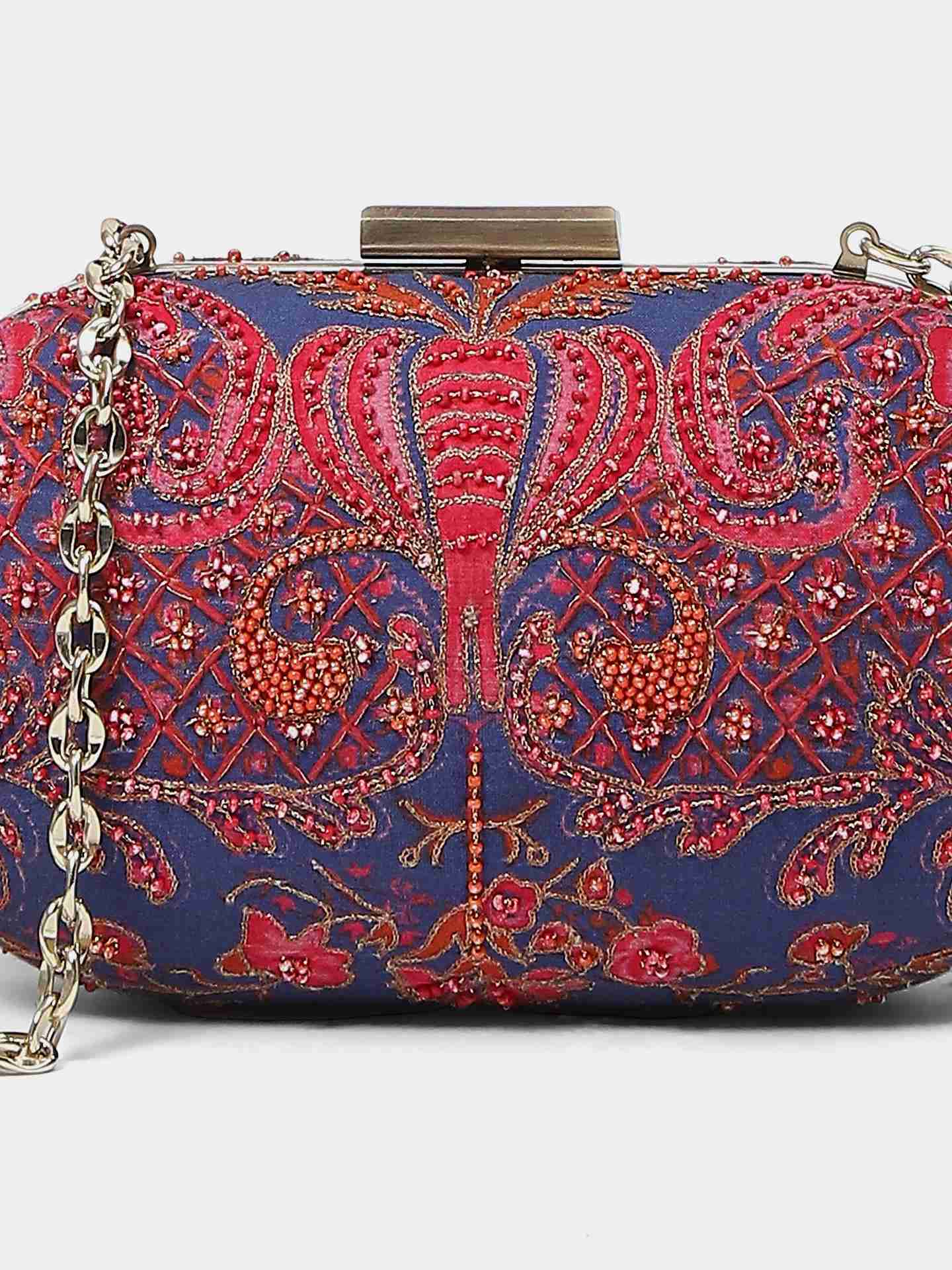 Blue Fuchsia Zuri Clutch