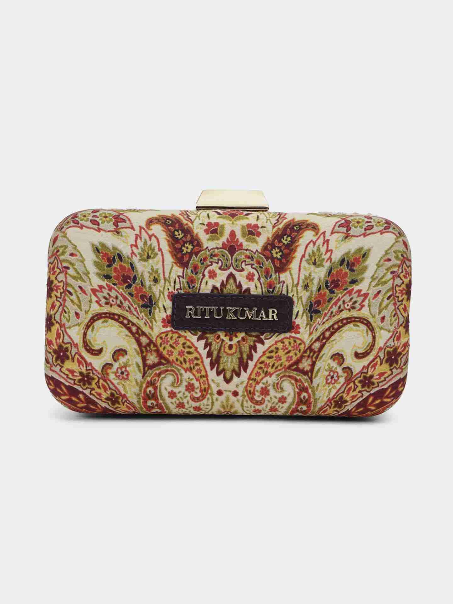 Ivory Diya Clutch