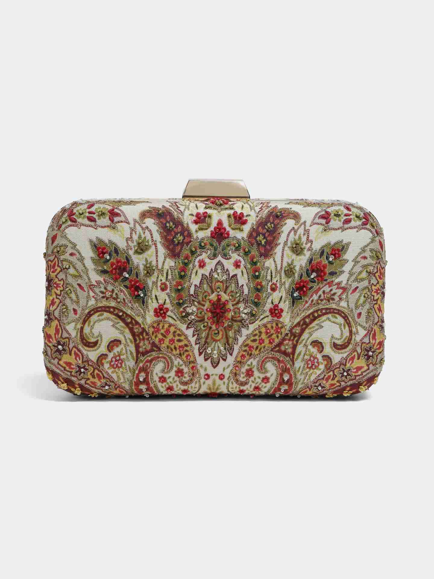 Ivory Diya Clutch