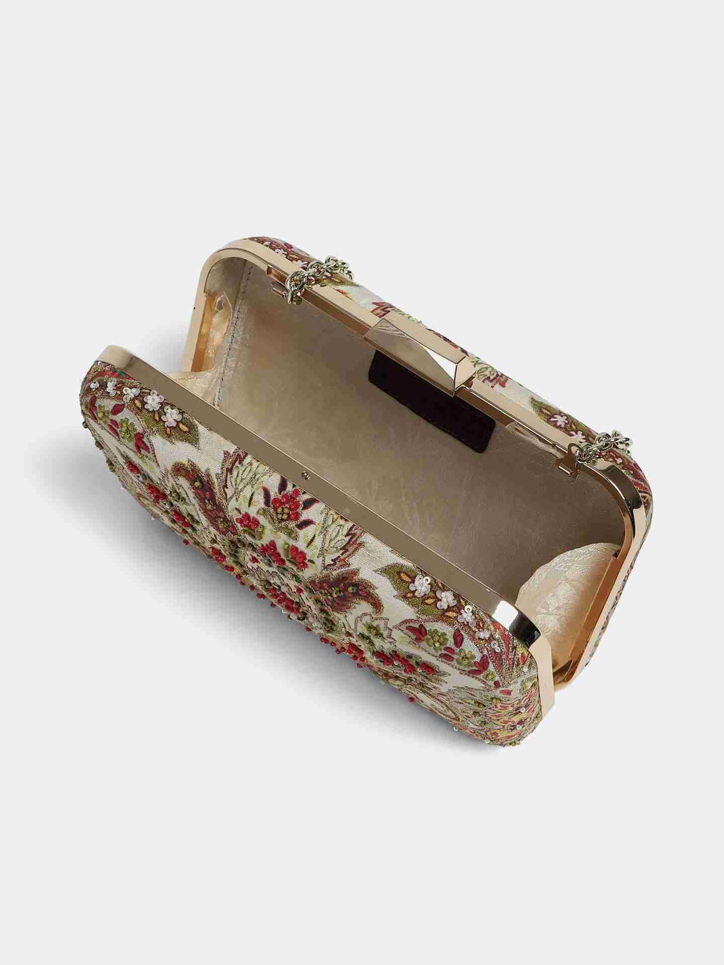Ivory Diya Clutch