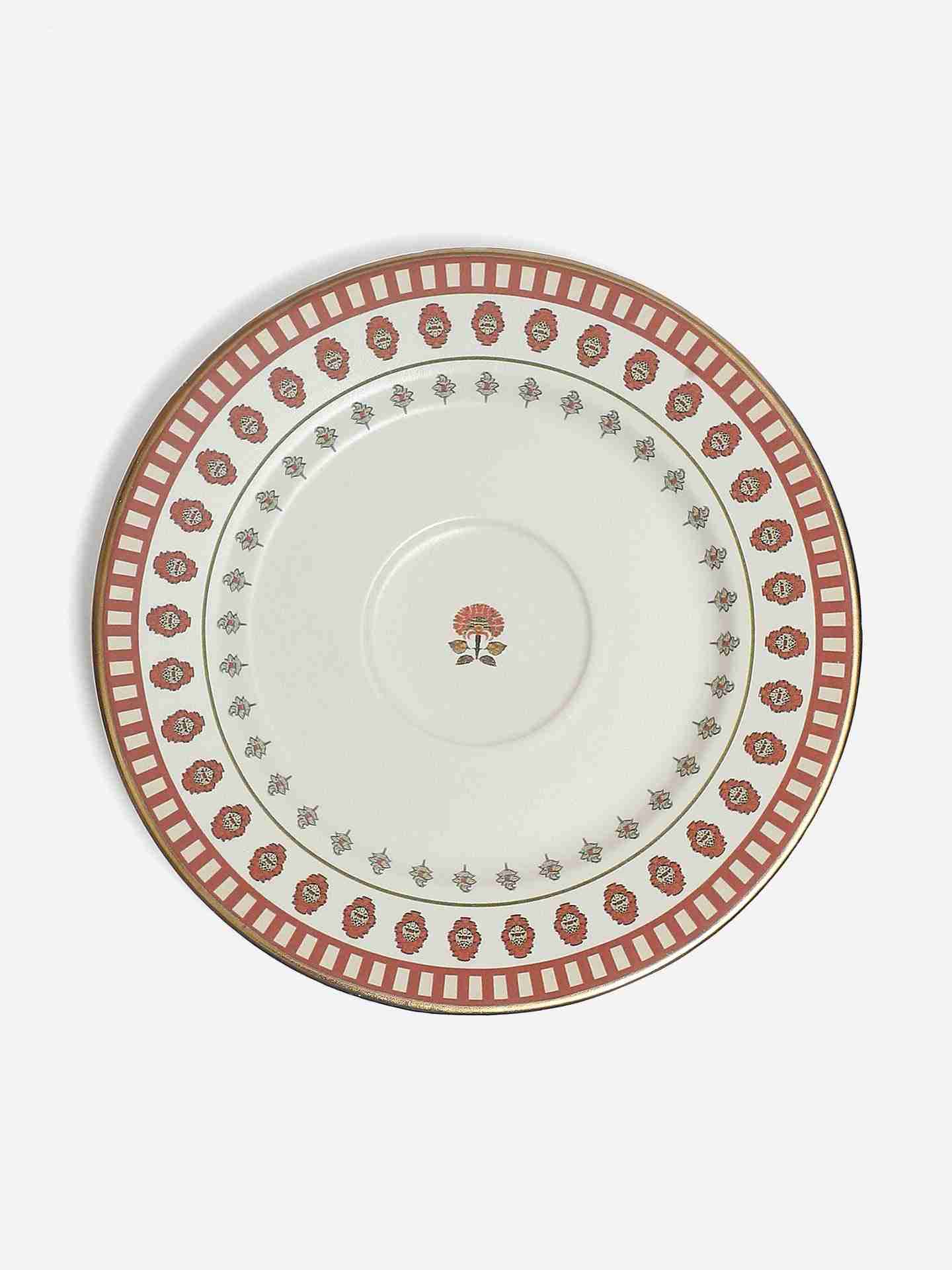 Beige Kashmiri Booti Cup Set (Set Of 2)