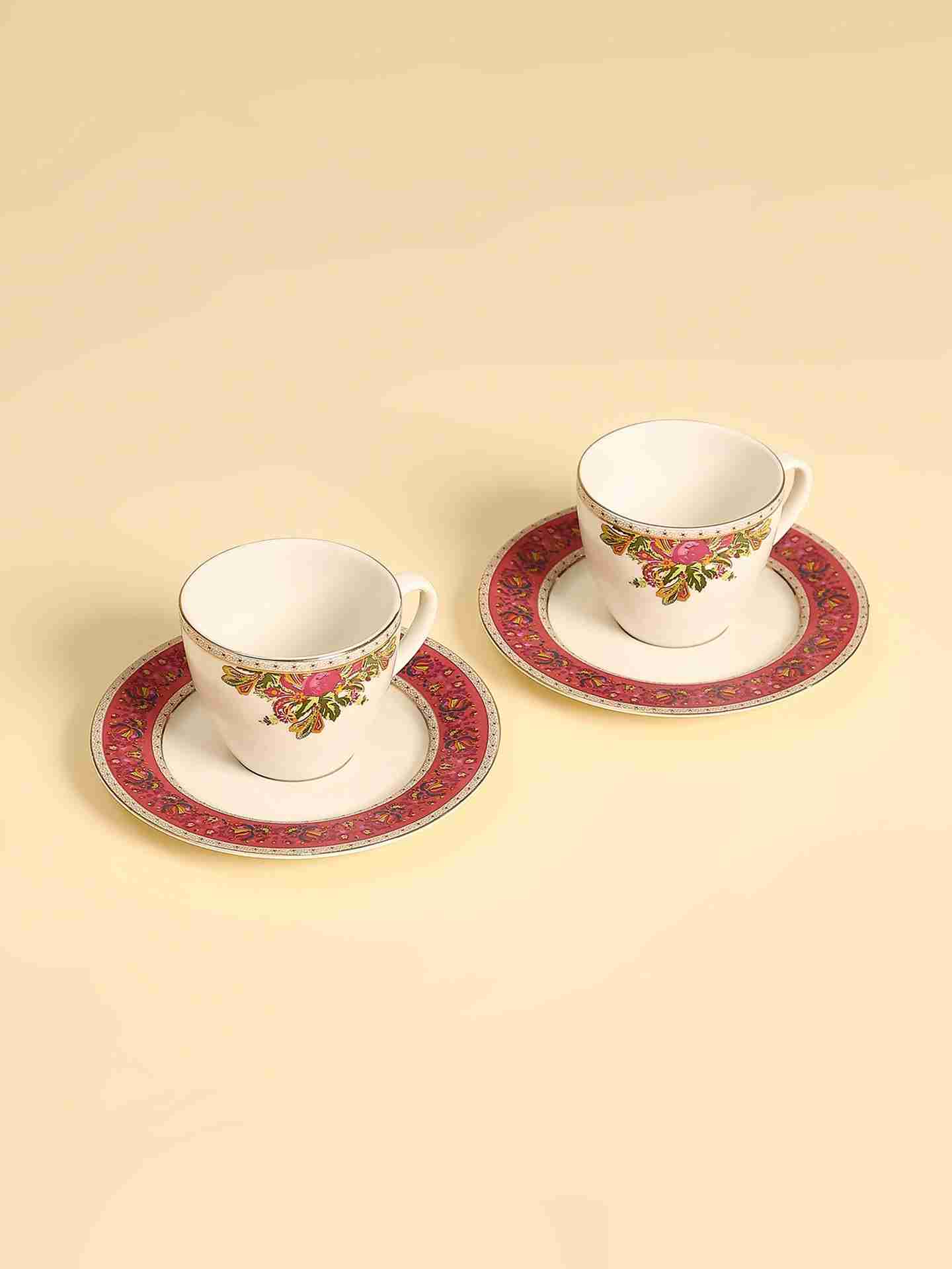 Multicolor Babushka Cup And Saucer