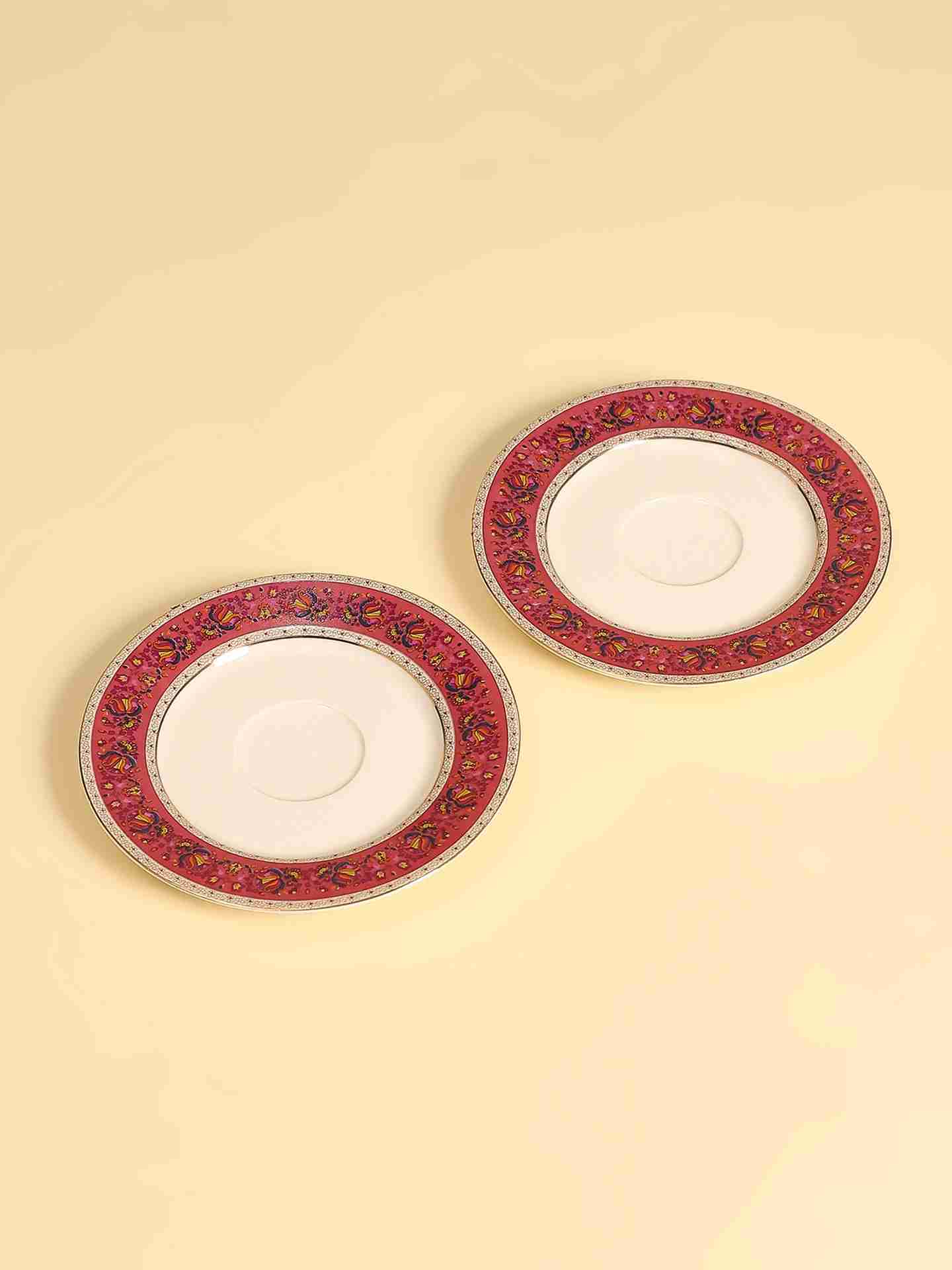 Multicolor Babushka Cup And Saucer