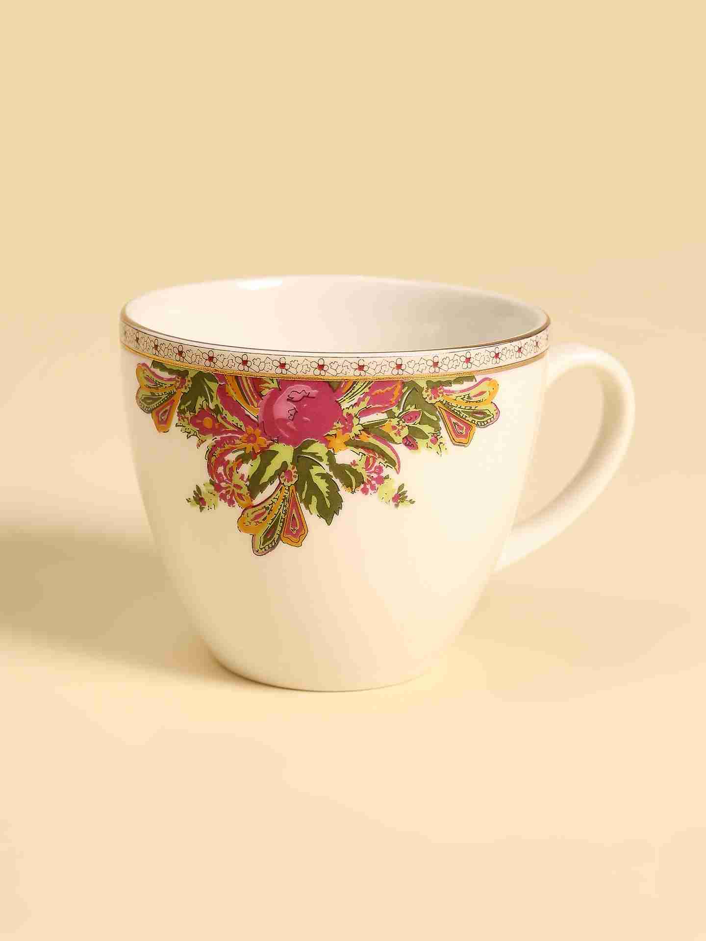 Multicolor Babushka Cup And Saucer