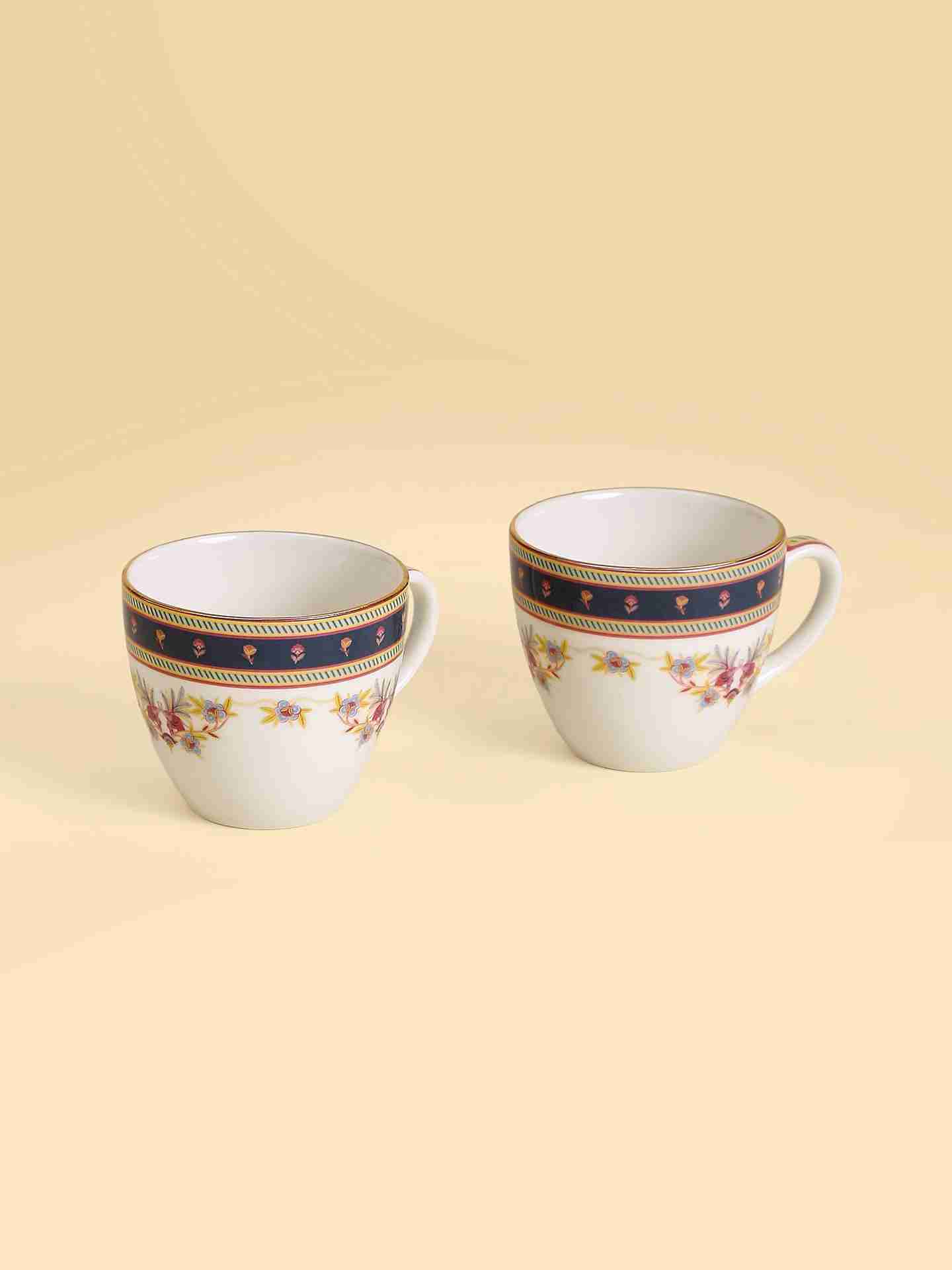 Navy Fantasia Cup And Saucer