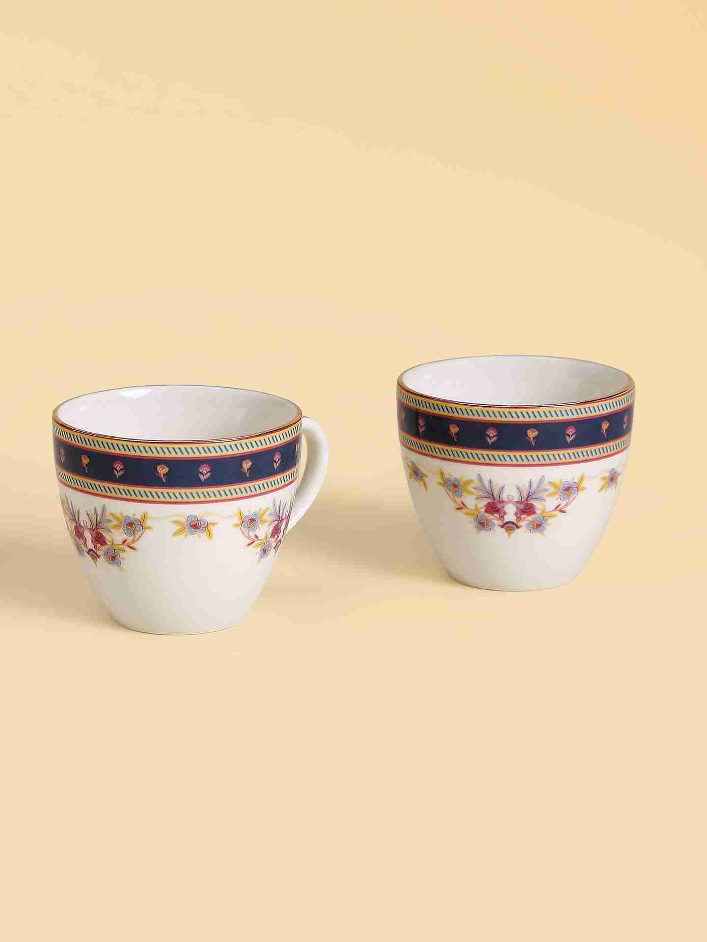 Navy Fantasia Cup And Saucer