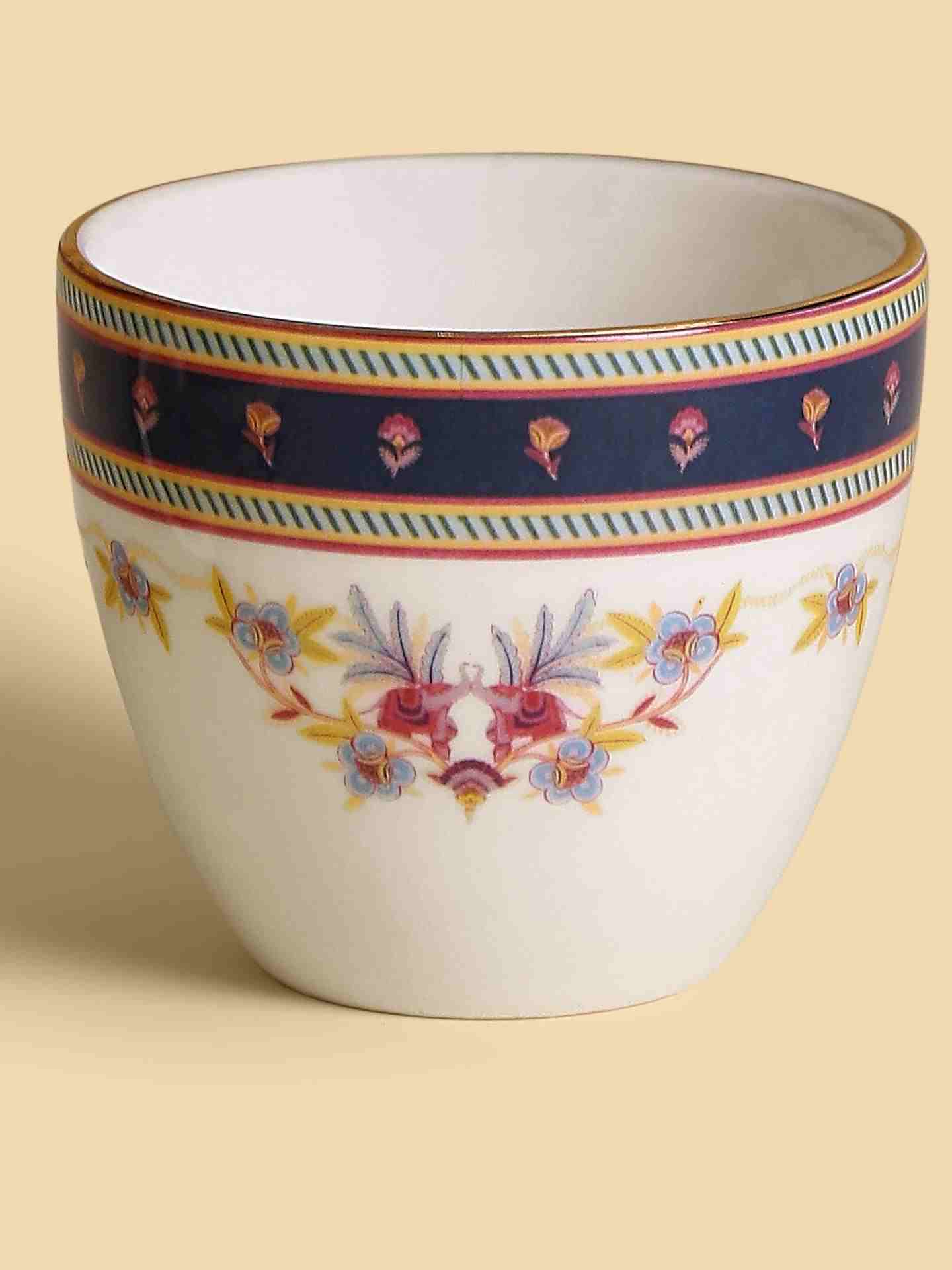 Navy Fantasia Cup And Saucer