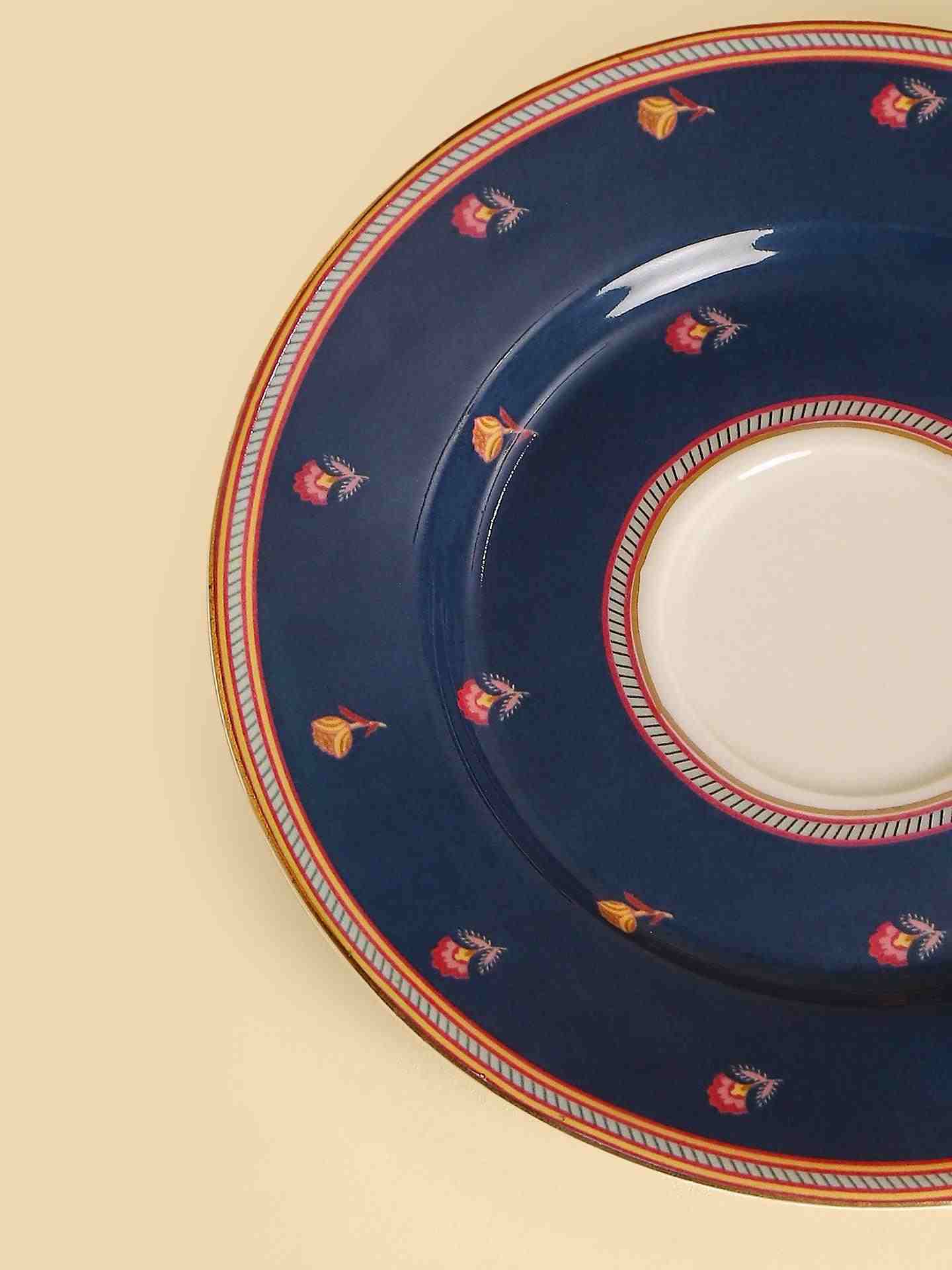 Navy Fantasia Cup And Saucer