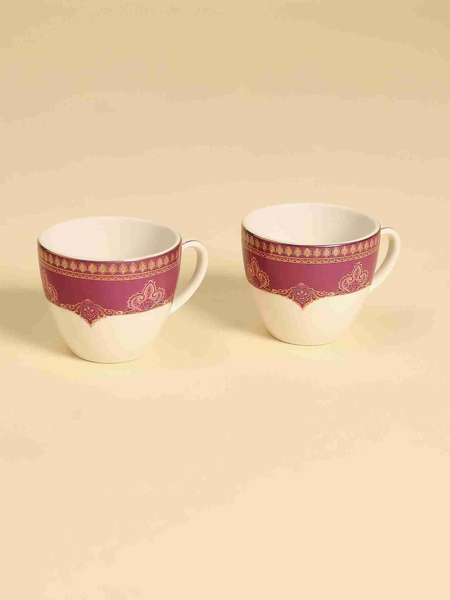 Fuschia Jaamevar Cup And Saucer