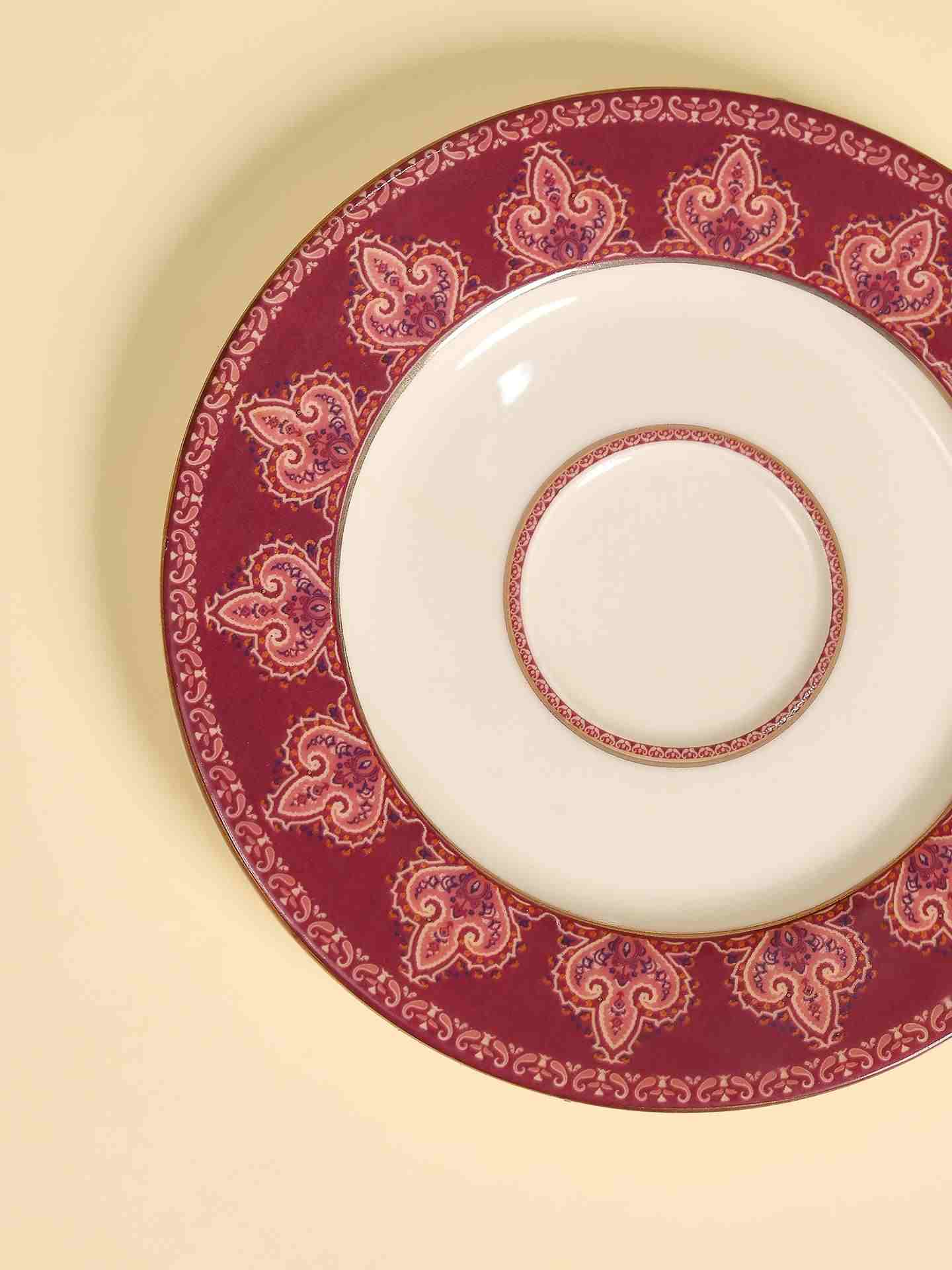 Fuschia Jaamevar Cup And Saucer