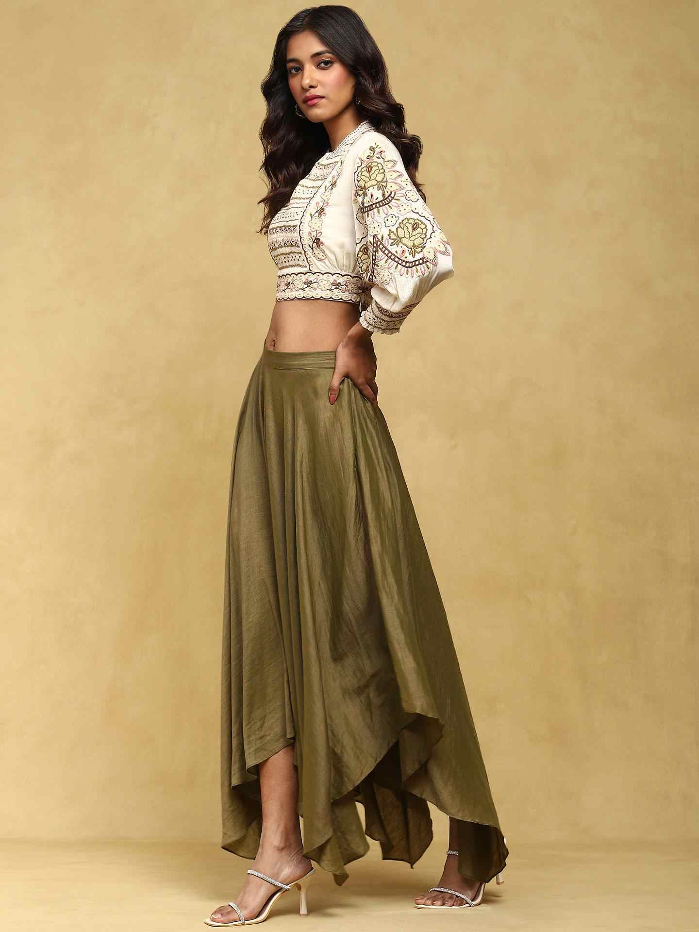 Off White Margot Cotton Co-Ord Set