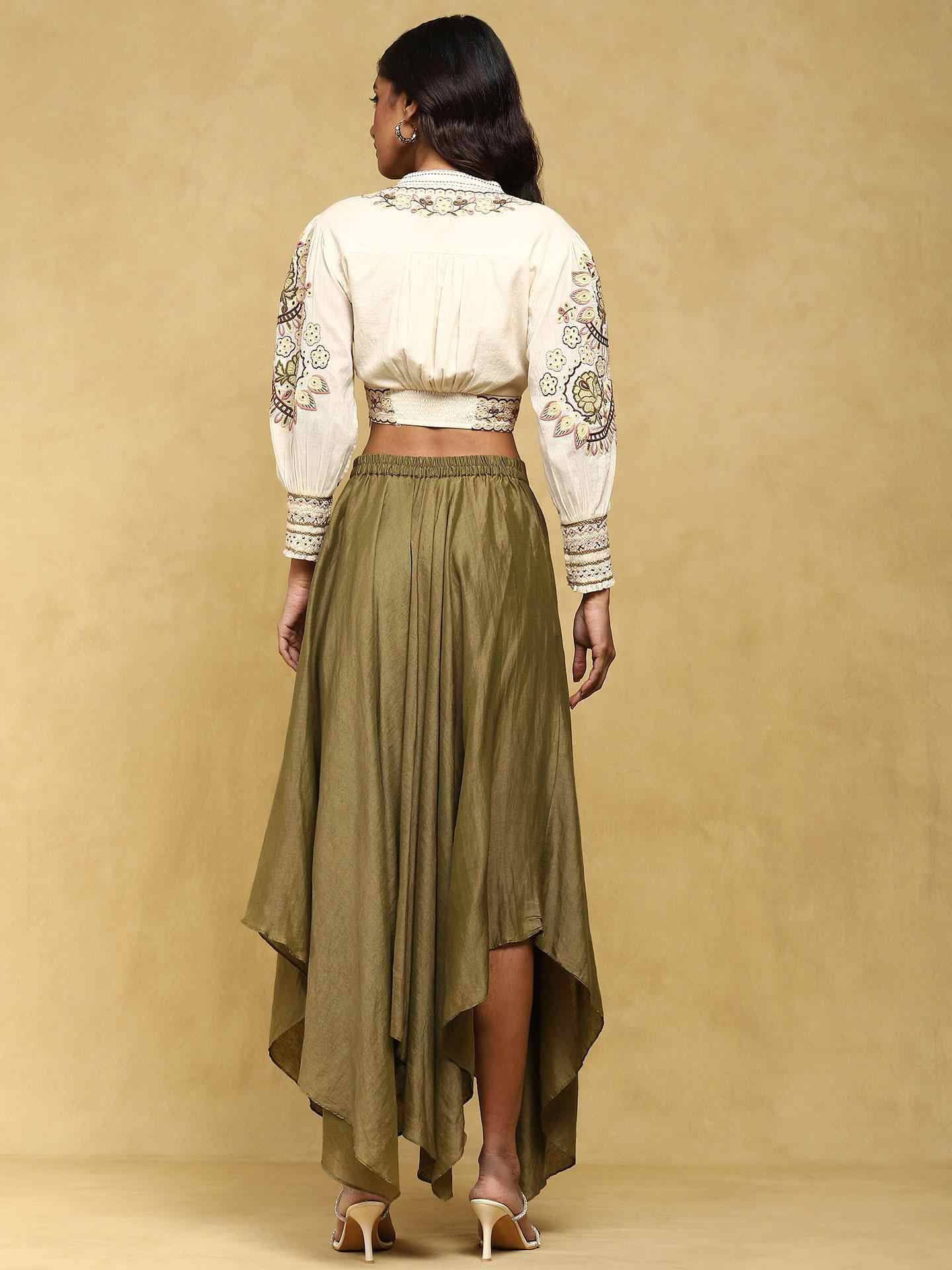 Off White Margot Cotton Co-Ord Set