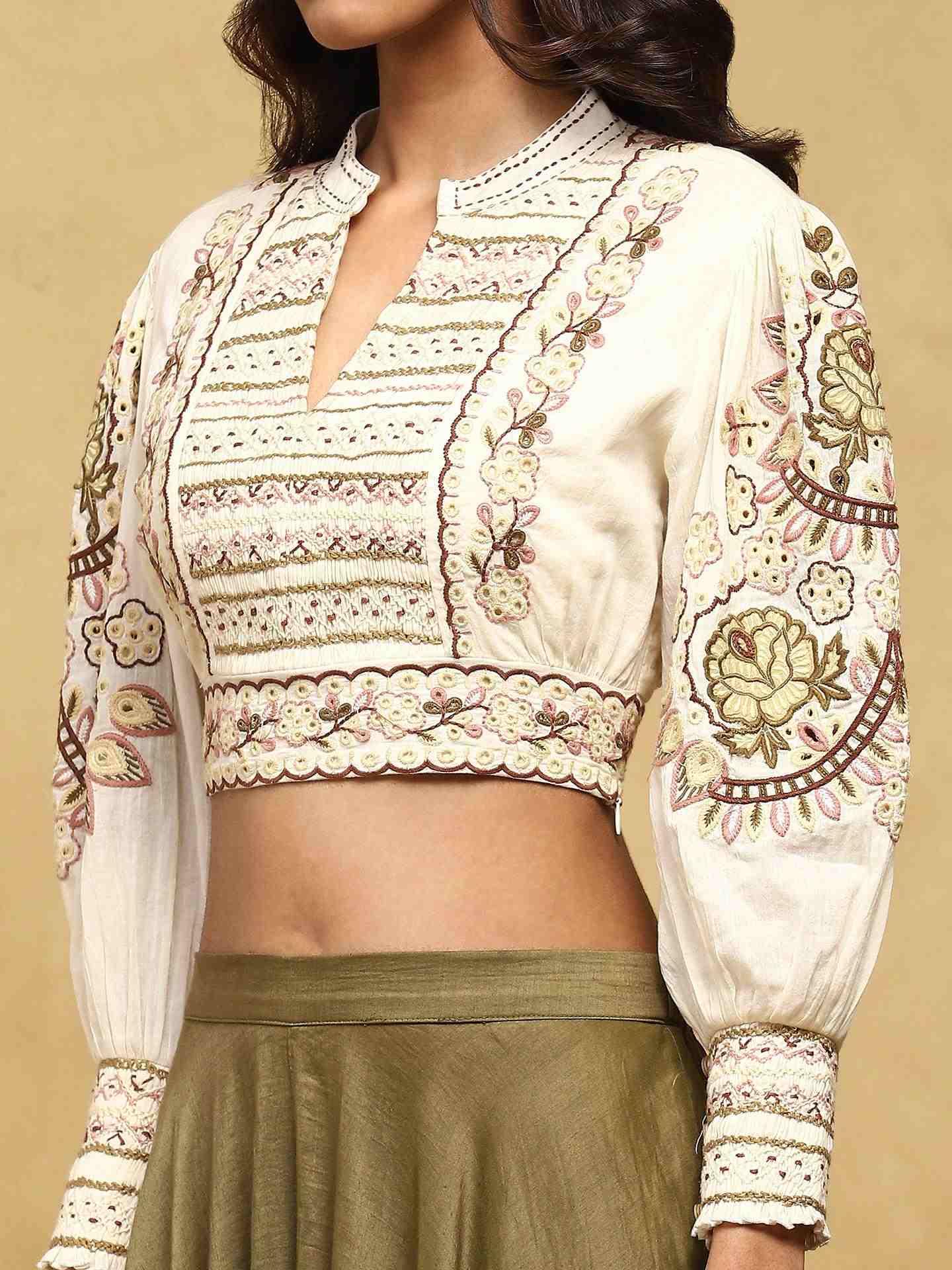 Off White Margot Cotton Co-Ord Set