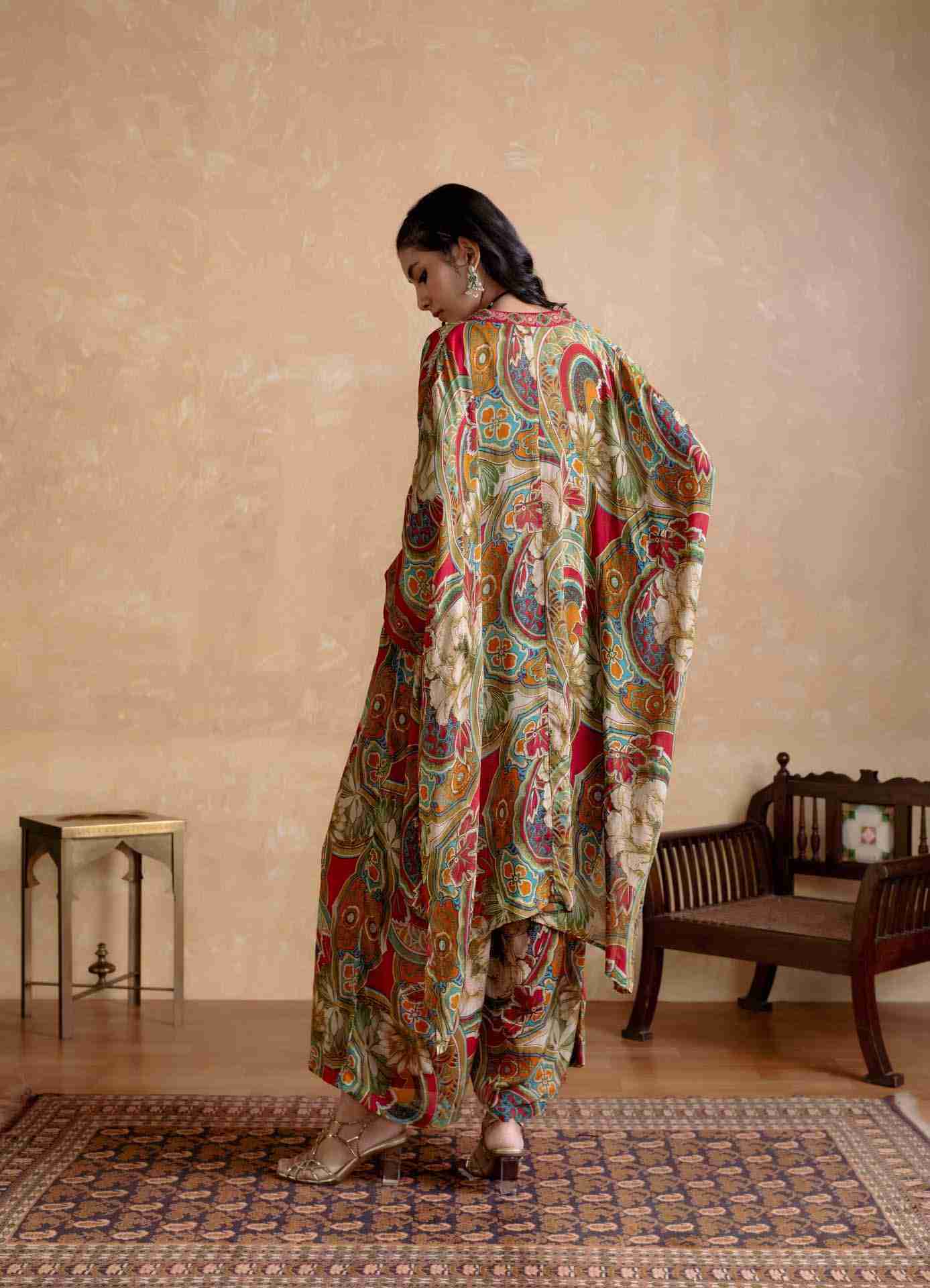 Maroon Floriant Print Co-Ord Set