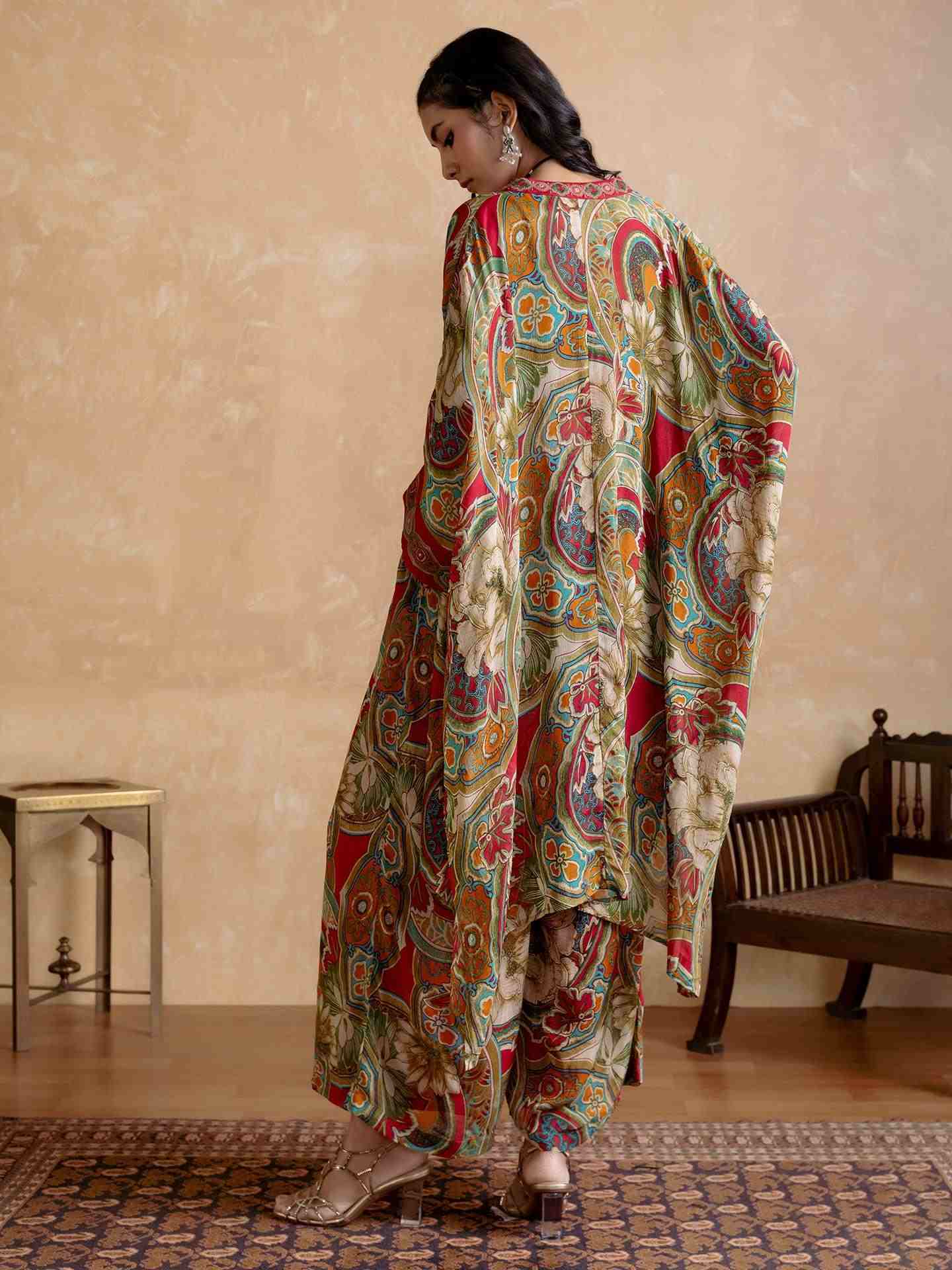 Maroon Floriant Print Co-Ord Set