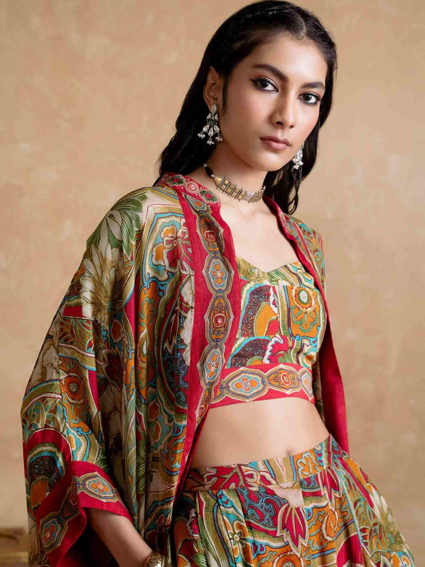 Maroon Floriant Print Co-Ord Set