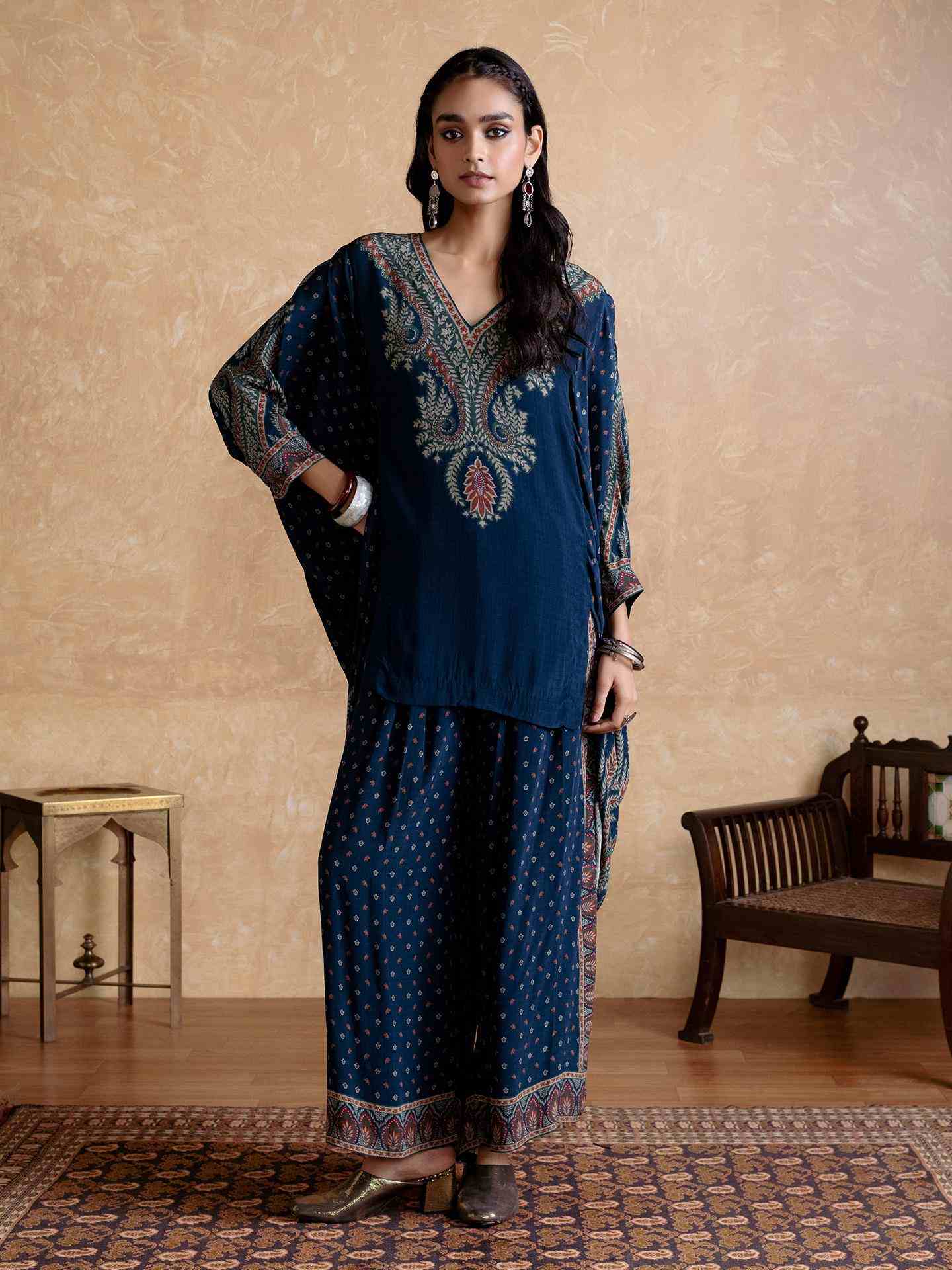 Blue Arith Co-Ord Set