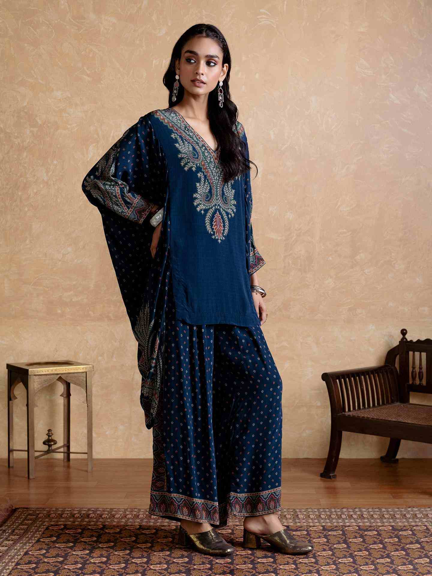 Blue Arith Co-Ord Set