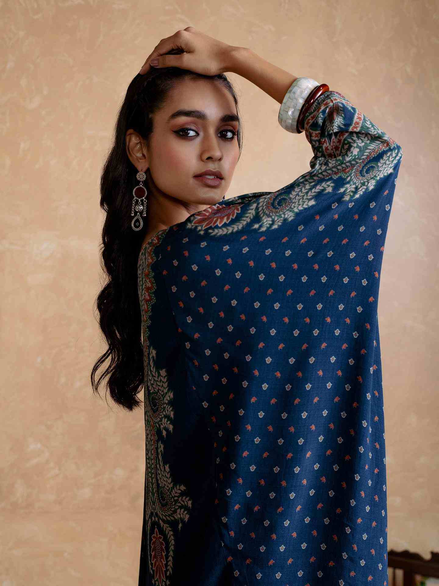 Blue Arith Co-Ord Set