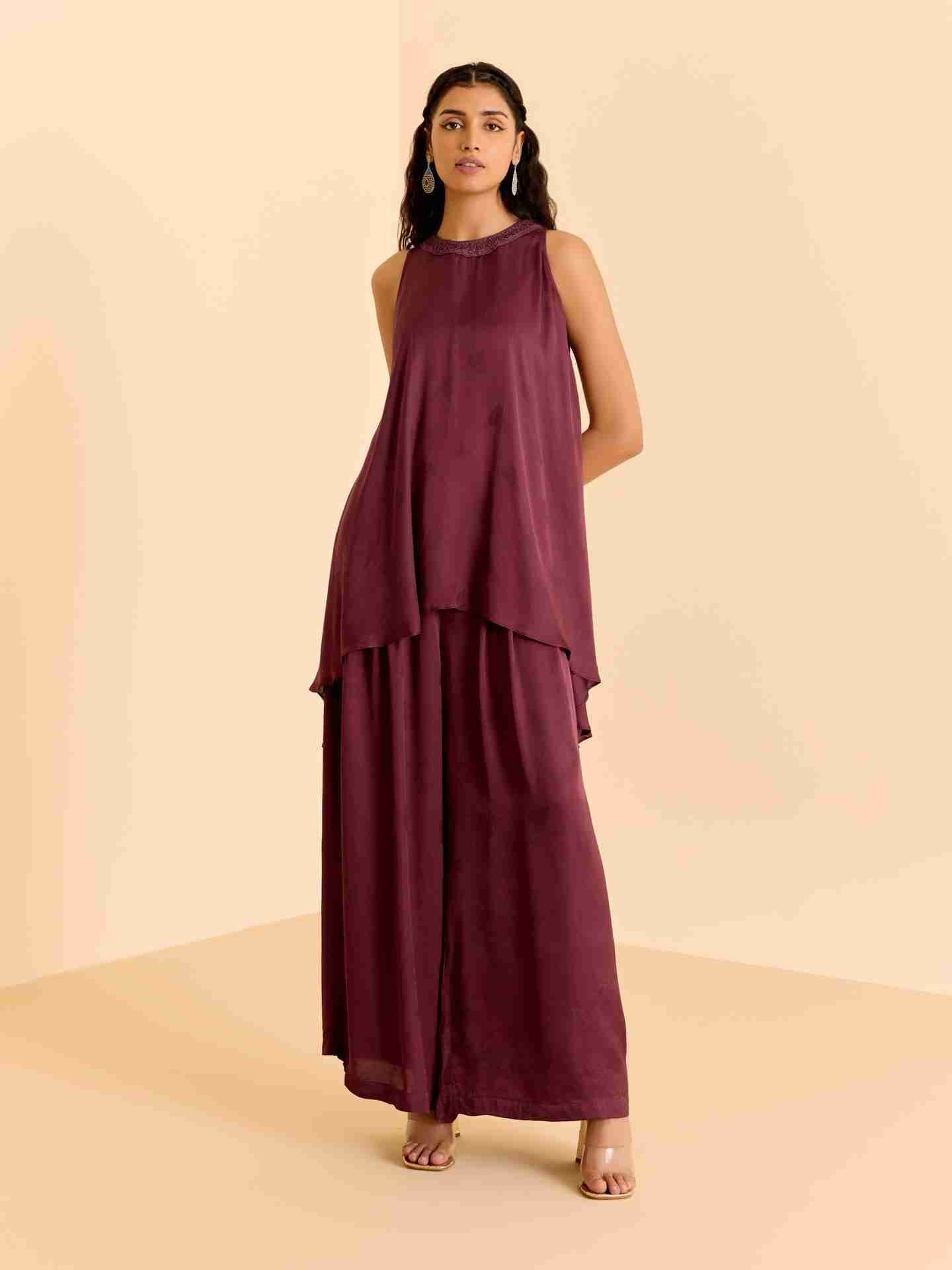 Purple Eden Solid Co-Ord Set