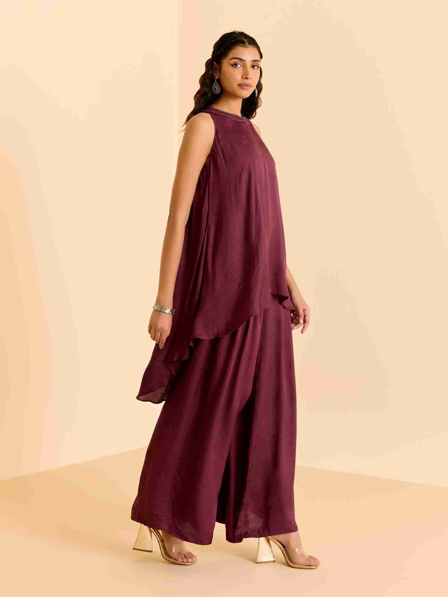 Purple Eden Solid Co-Ord Set