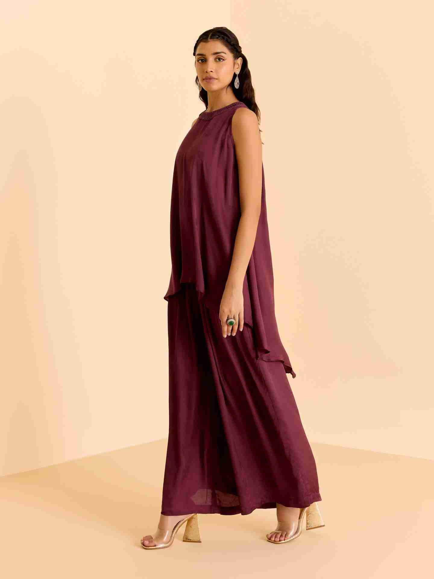 Purple Eden Solid Co-Ord Set