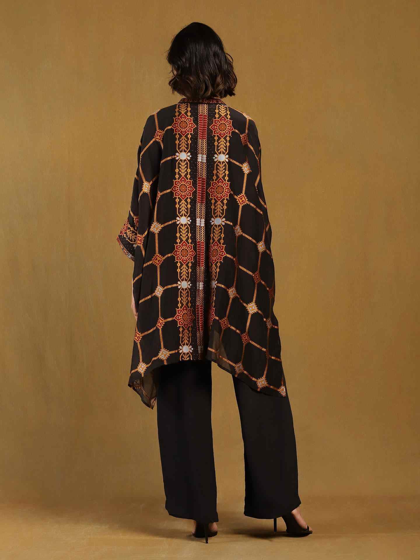 Black Kinnauri Co-Ord Set