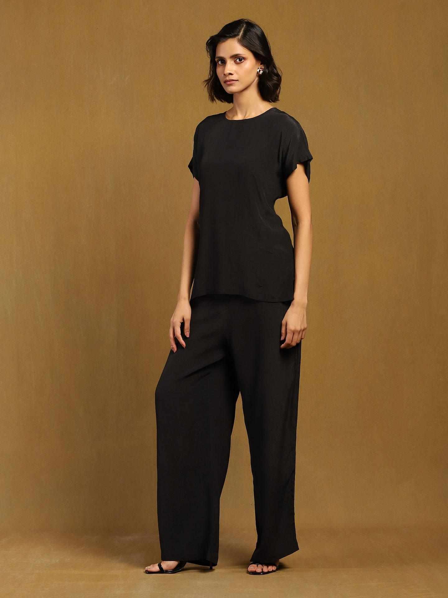 Black Kinnauri Co-Ord Set