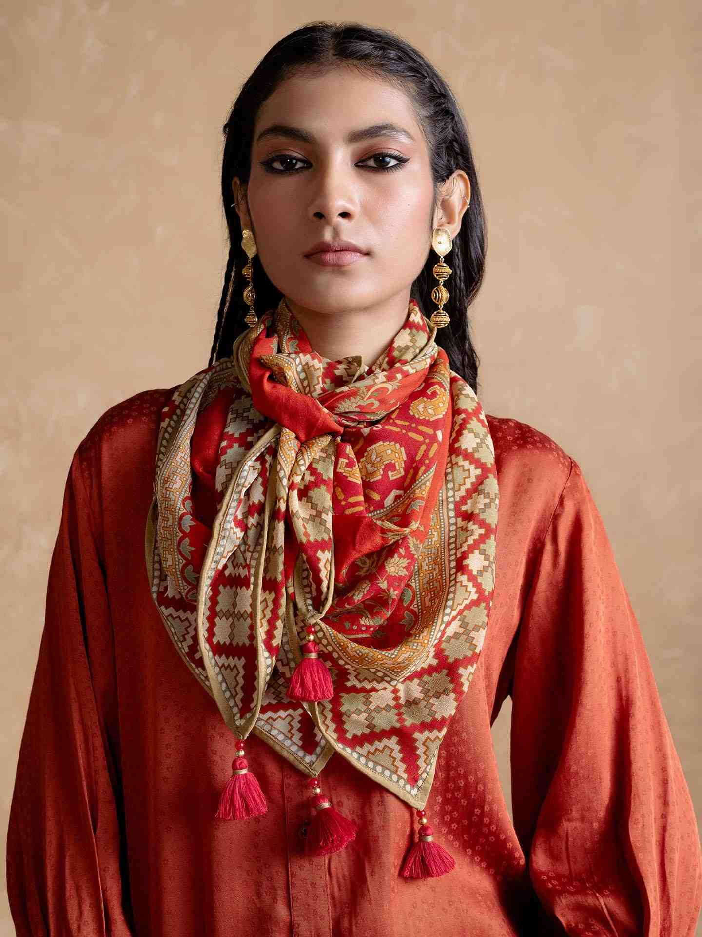 Rust Shyala Solid Co-Ord Set