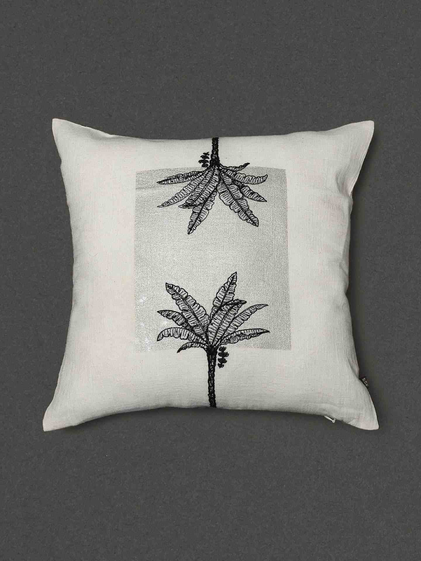 Ivory Cochin Square Cotton Cushion