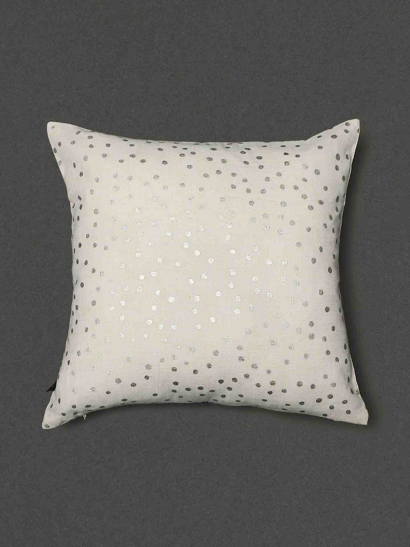 Ivory Cochin Square Cotton Cushion