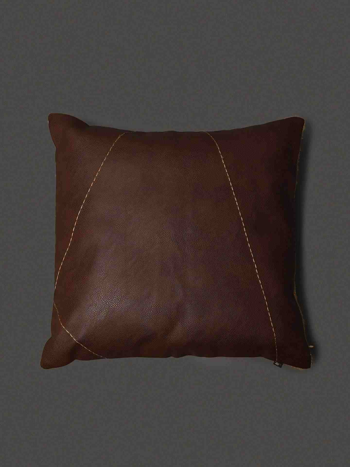 Ivory & Brown Jaisalmer Square Cotton Cushion