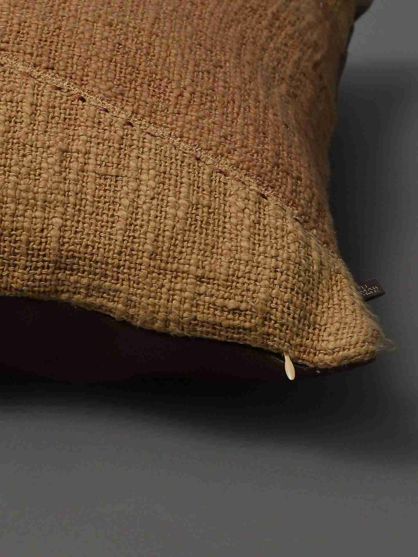 Ivory & Brown Jaisalmer Square Cotton Cushion