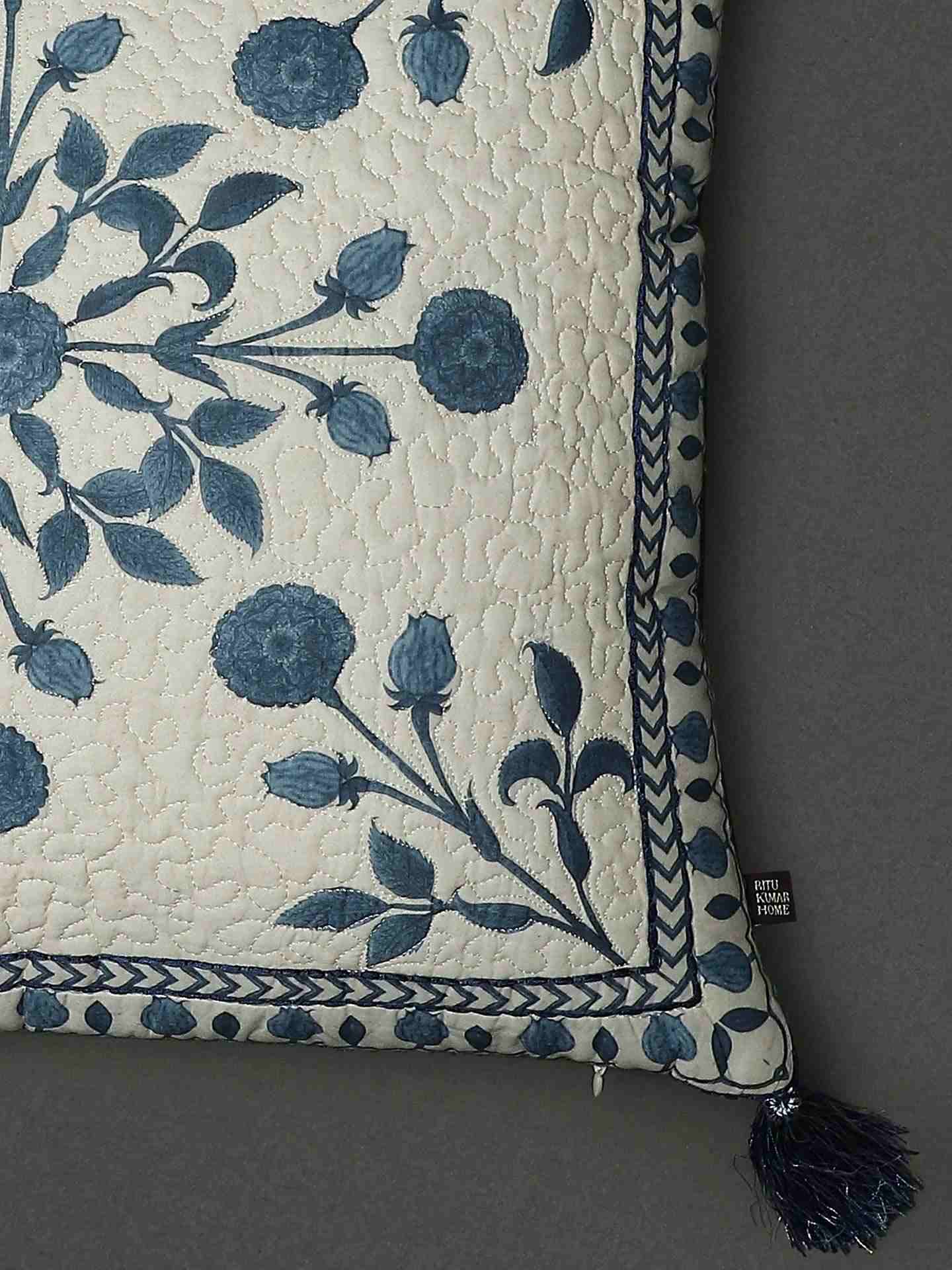 Blue Jalmahal Cotton Cushion