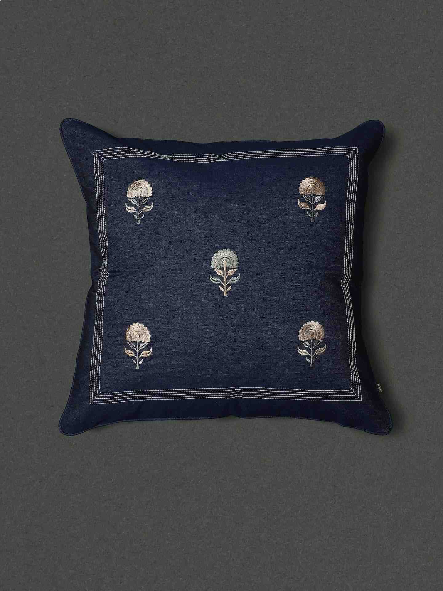 Blue Jalmahal Cushion