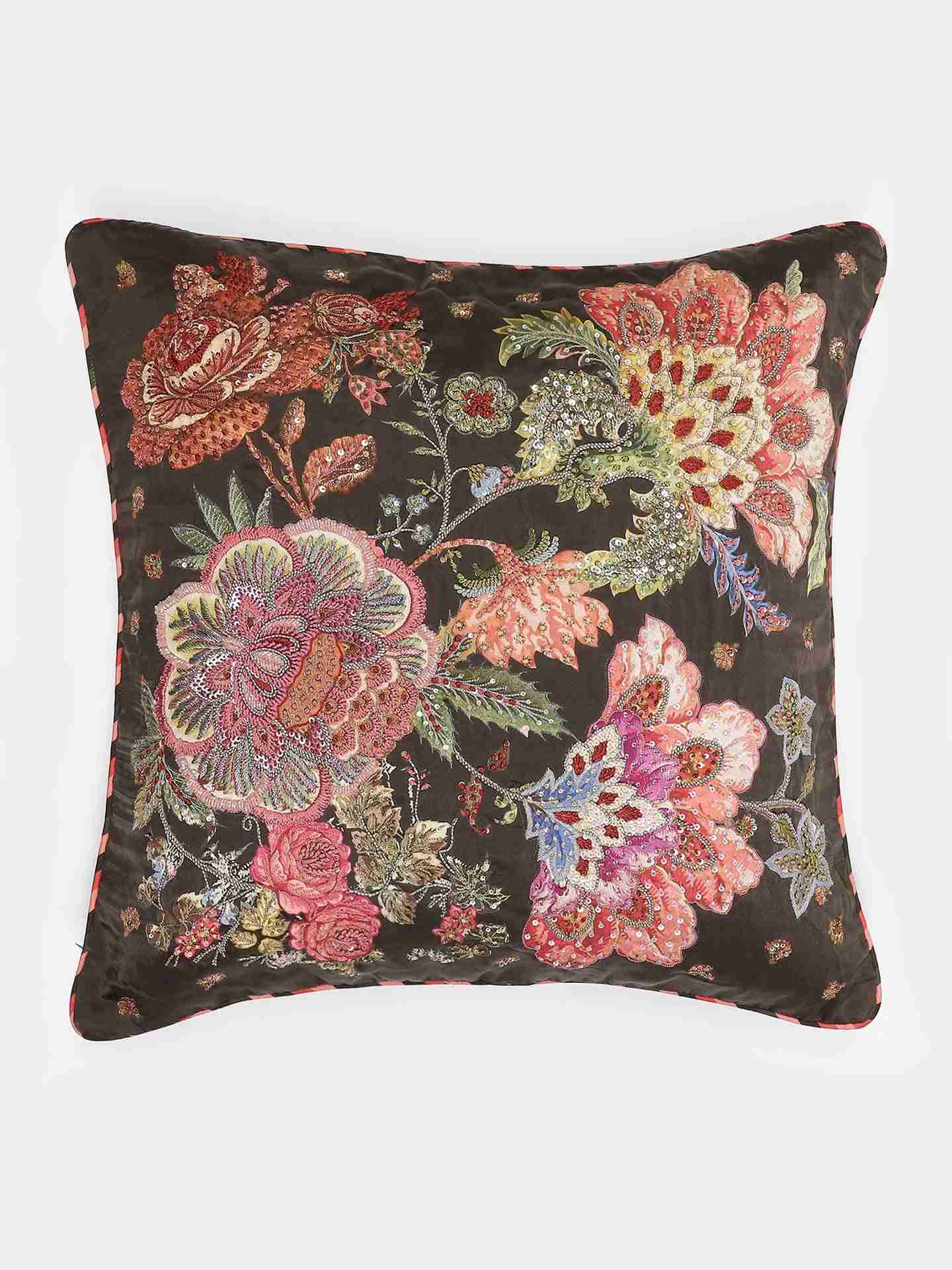 Green Floret Cushion